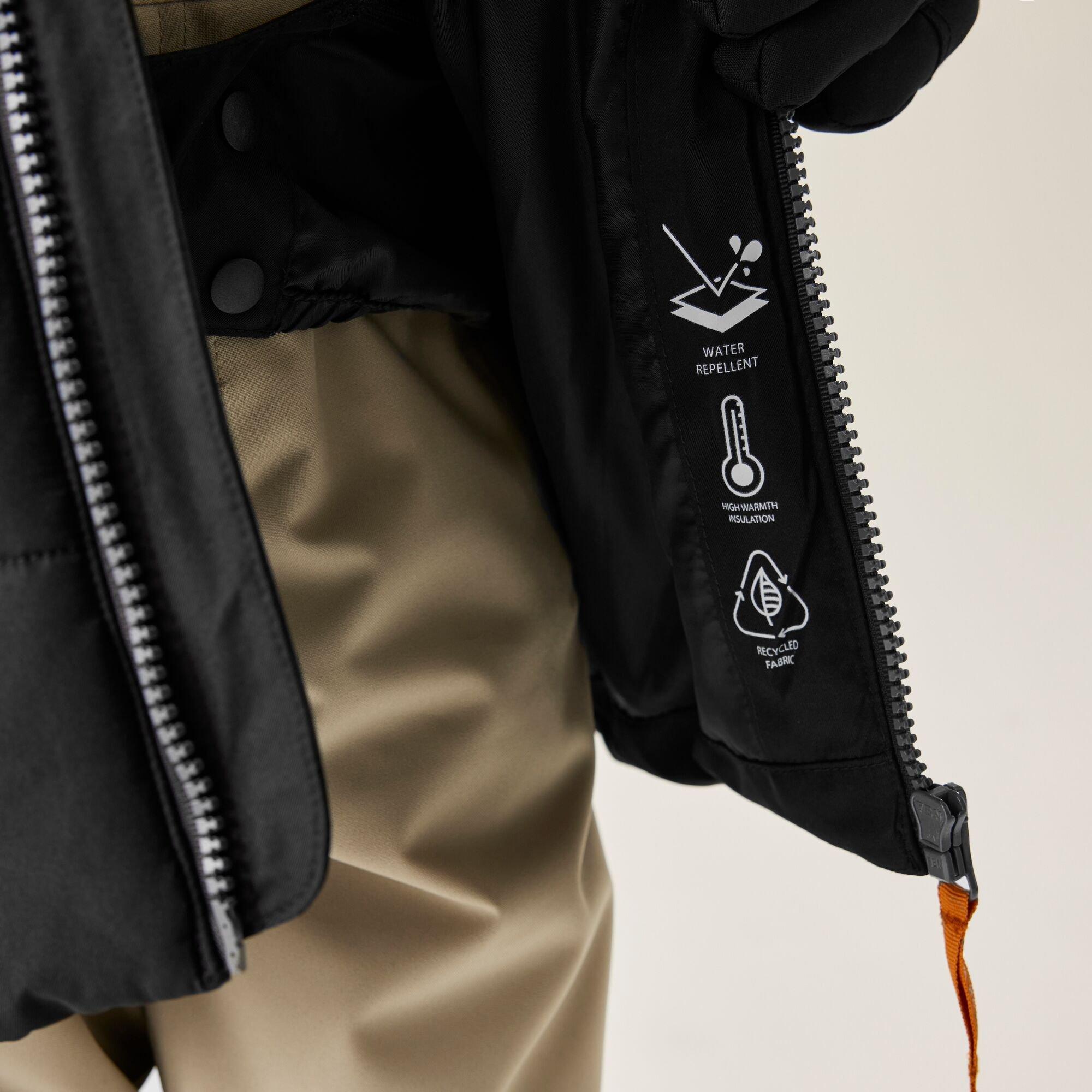 Black - Dare 2b - Unisex Kids' Explorer Recycled Polyester Ski Insulated Waterproof Jacket - 5