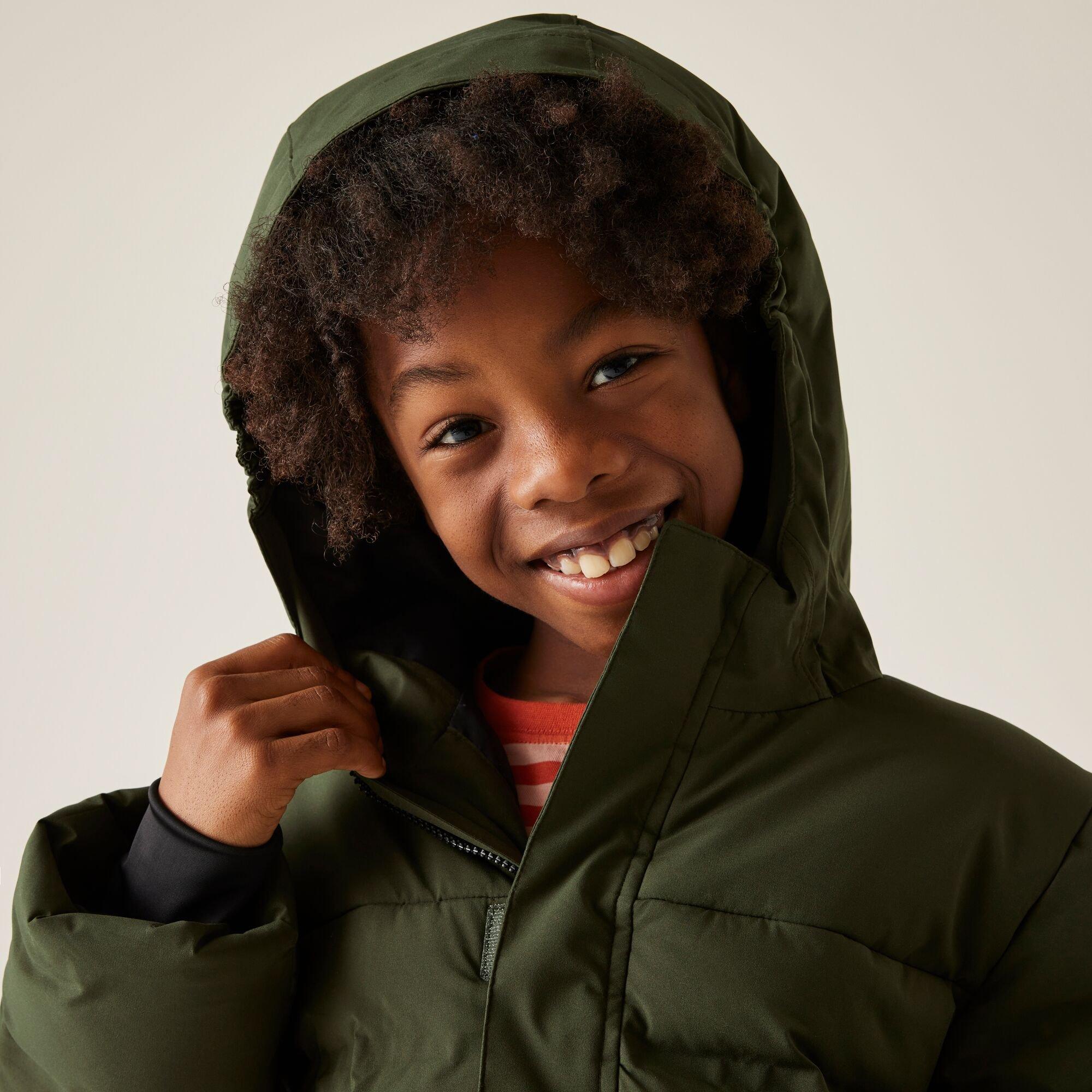 Dark Khaki - Dare 2b - Unisex Kids Wander Waterproof Insulated Jacket - 6