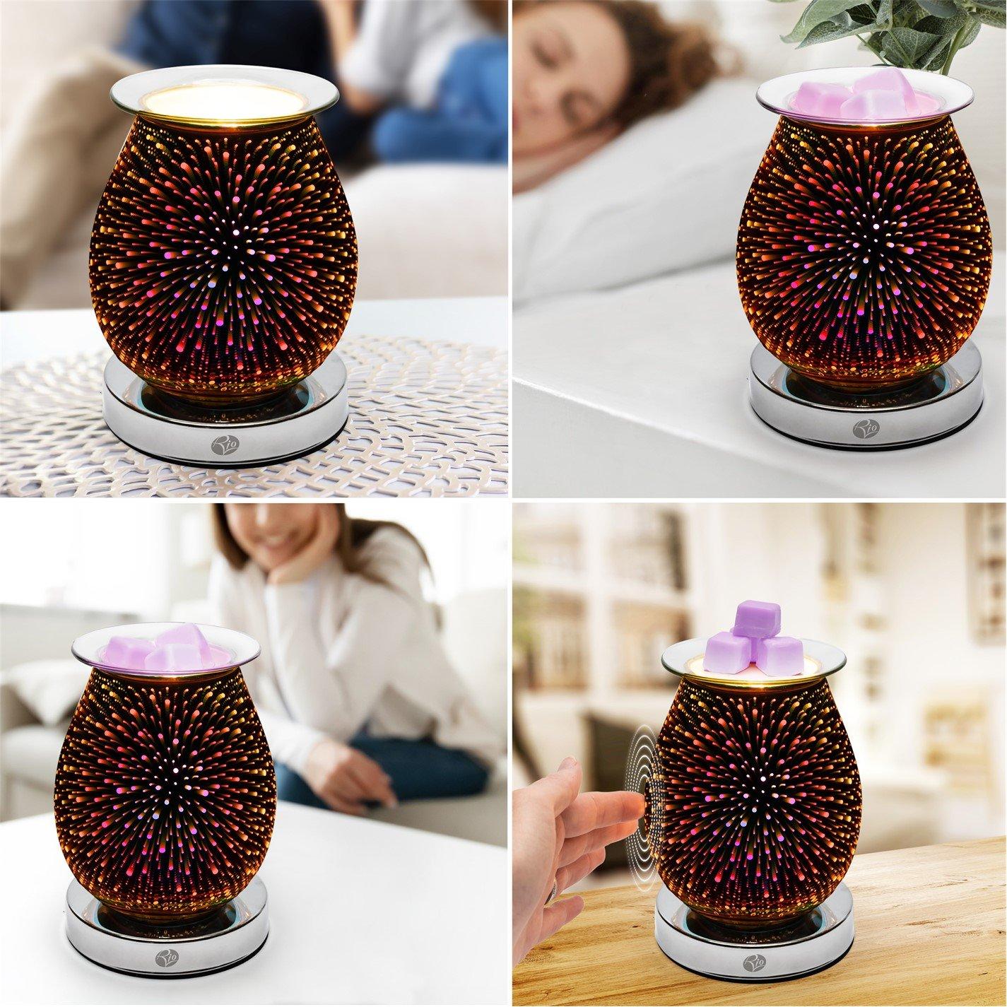 Silver - Rio - Alura Wax Melt Burner & Aroma Diffuser Lamp - 2