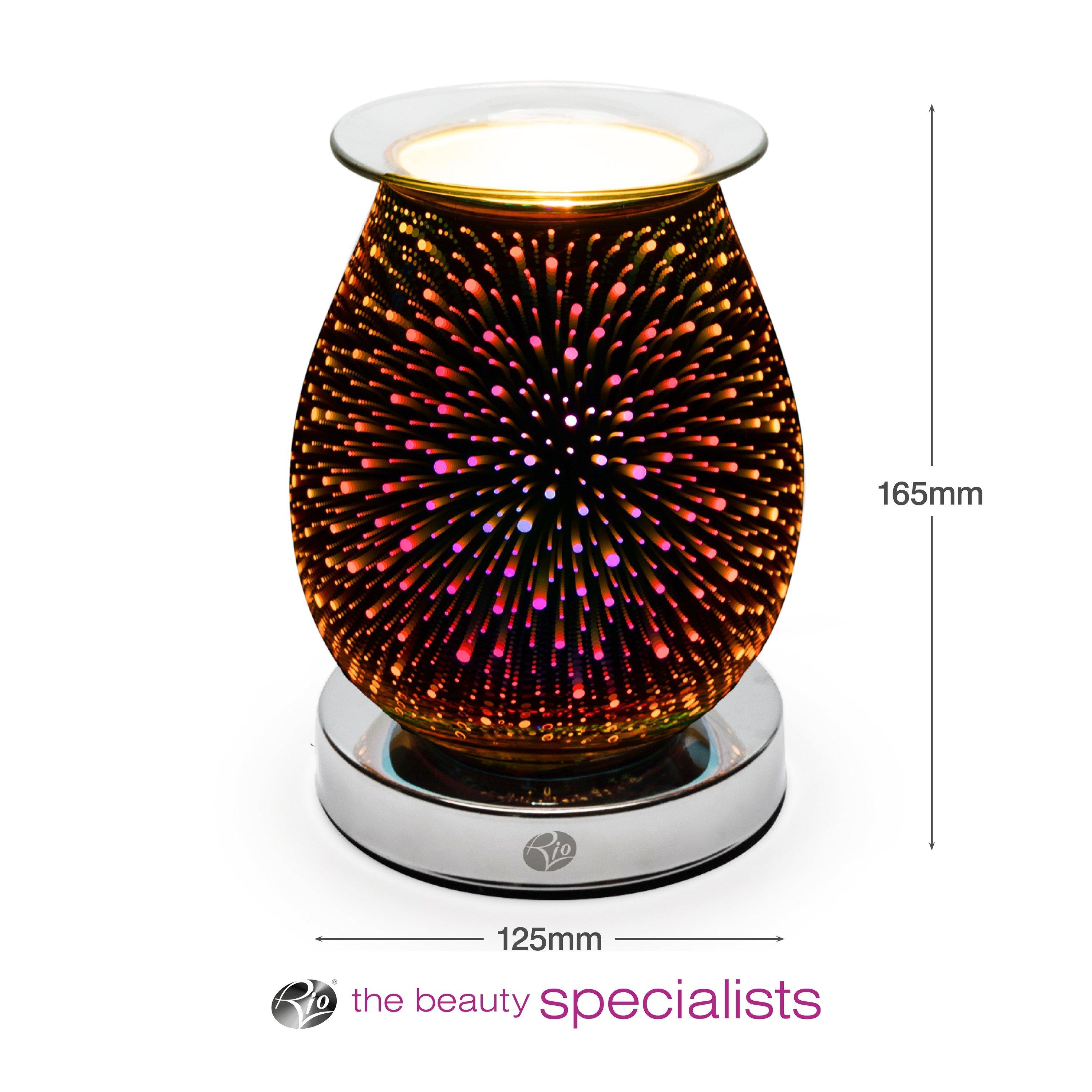 Silver - Rio - Alura Wax Melt Burner & Aroma Diffuser Lamp - 7