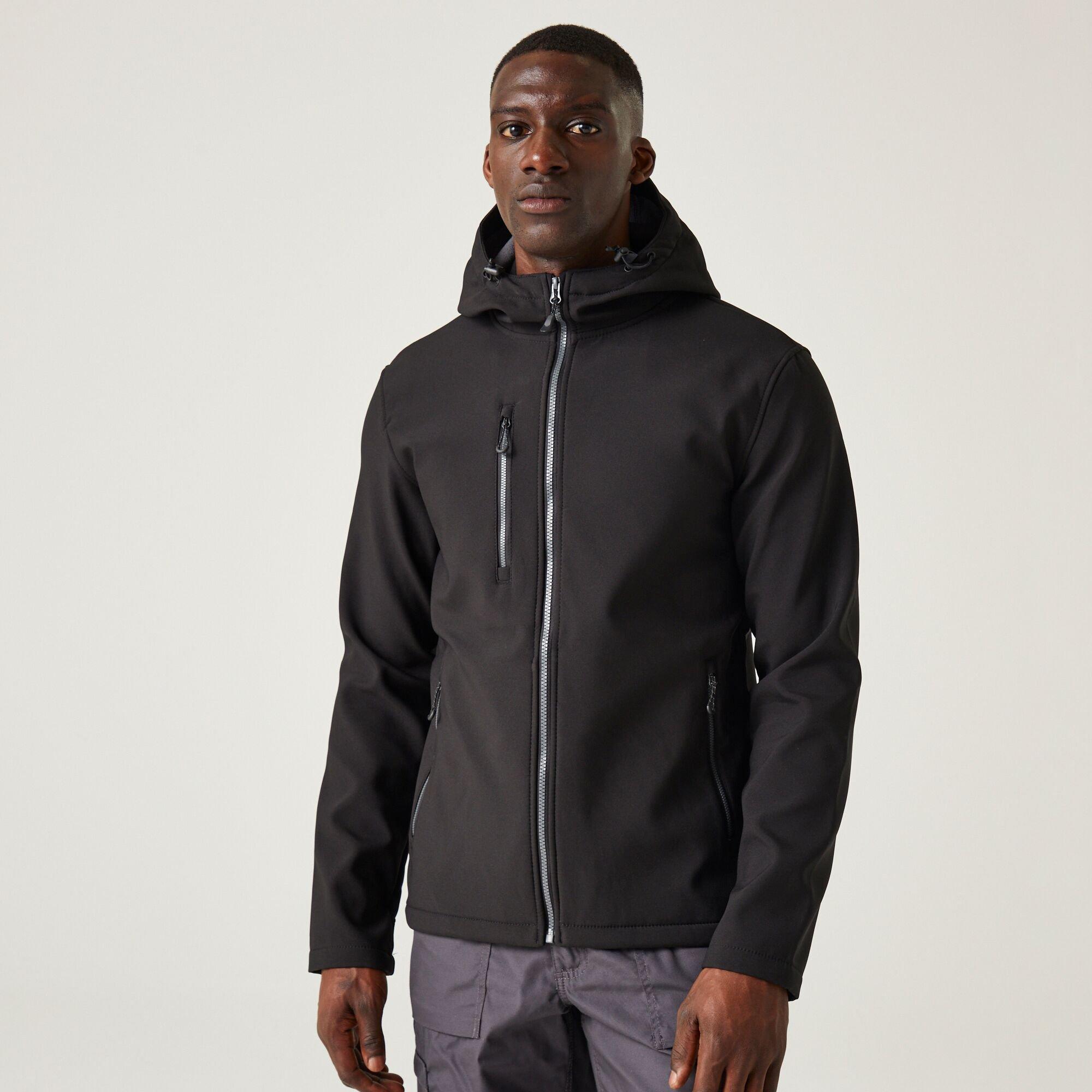 Mens Navigate 2 Layer Hooded Softshell Jacket