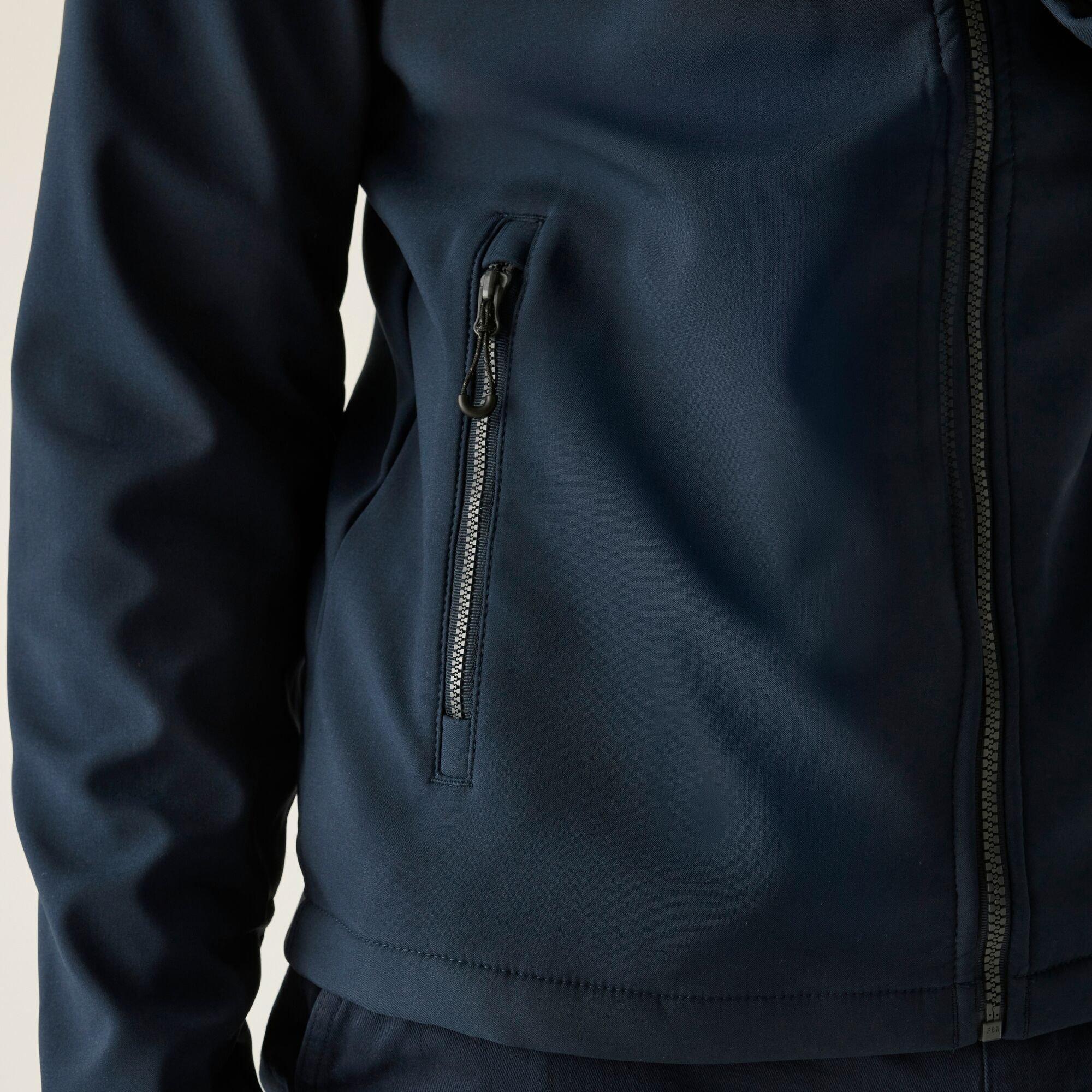 Navy Seal Grey - Regatta - Mens Navigate 2 Layer Hooded Softshell Jacket - 5