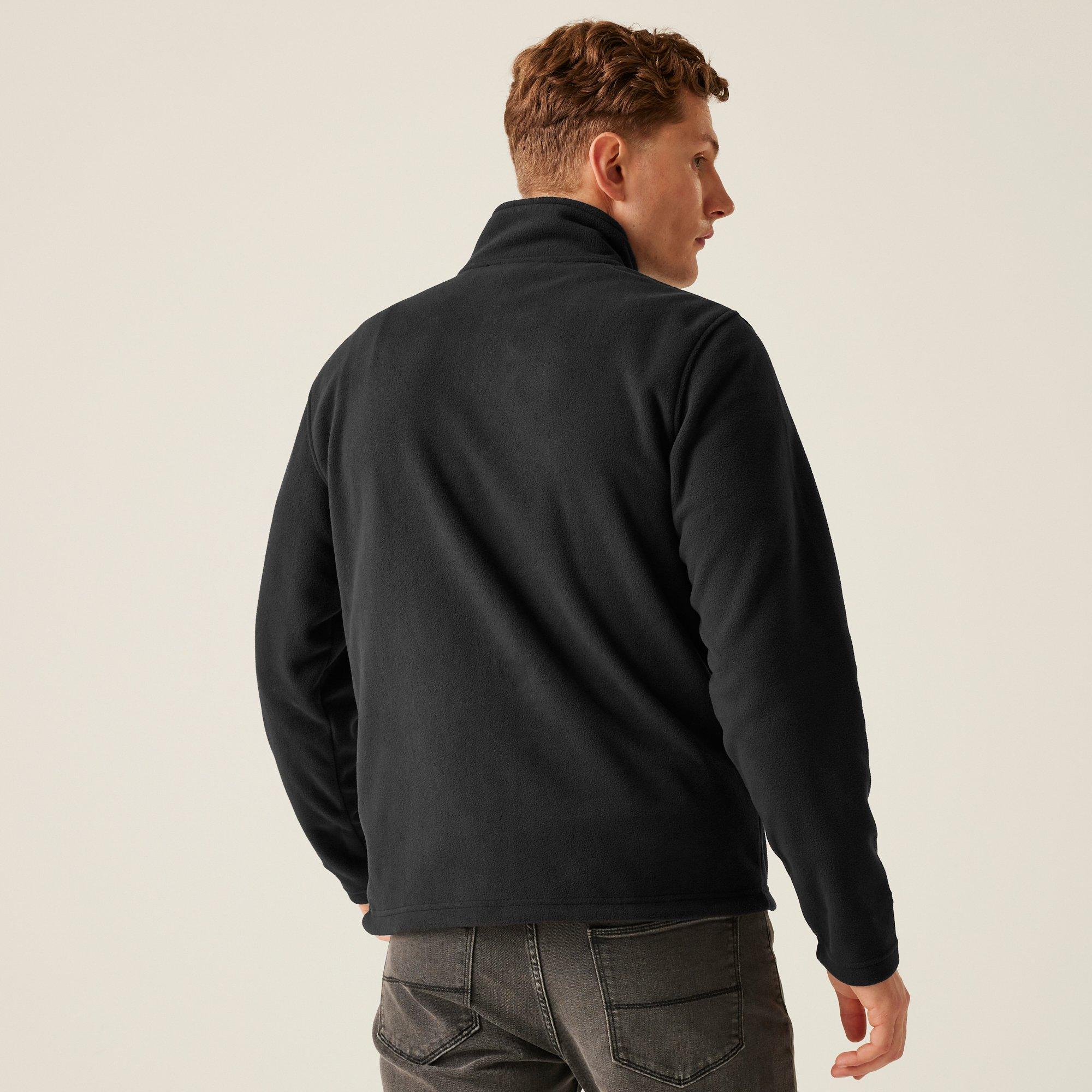 Black - Regatta - Mens Full Zip Recycled Fleece Jacket - 2