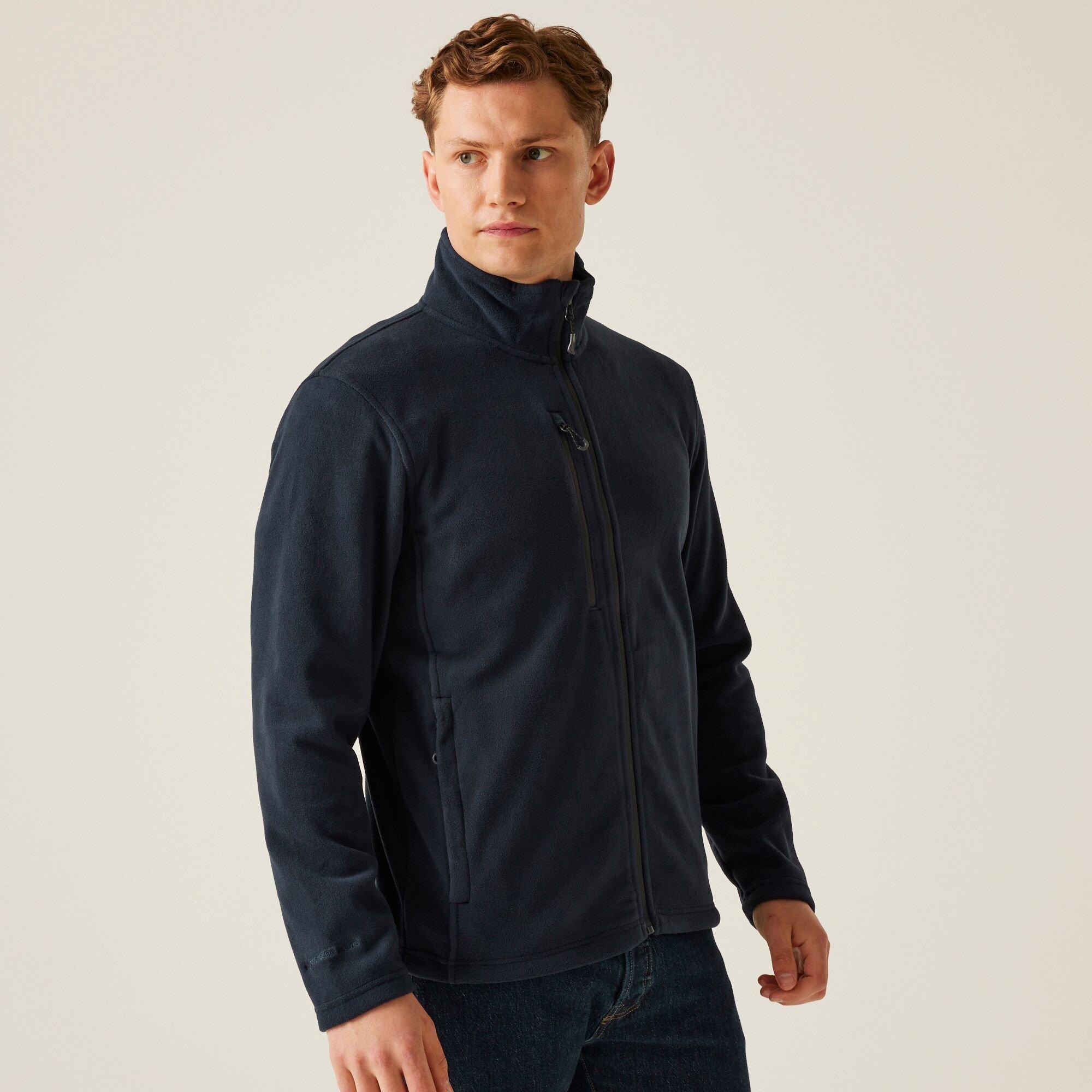 Navy - Regatta - Mens H/M Fleece Jacket - 1