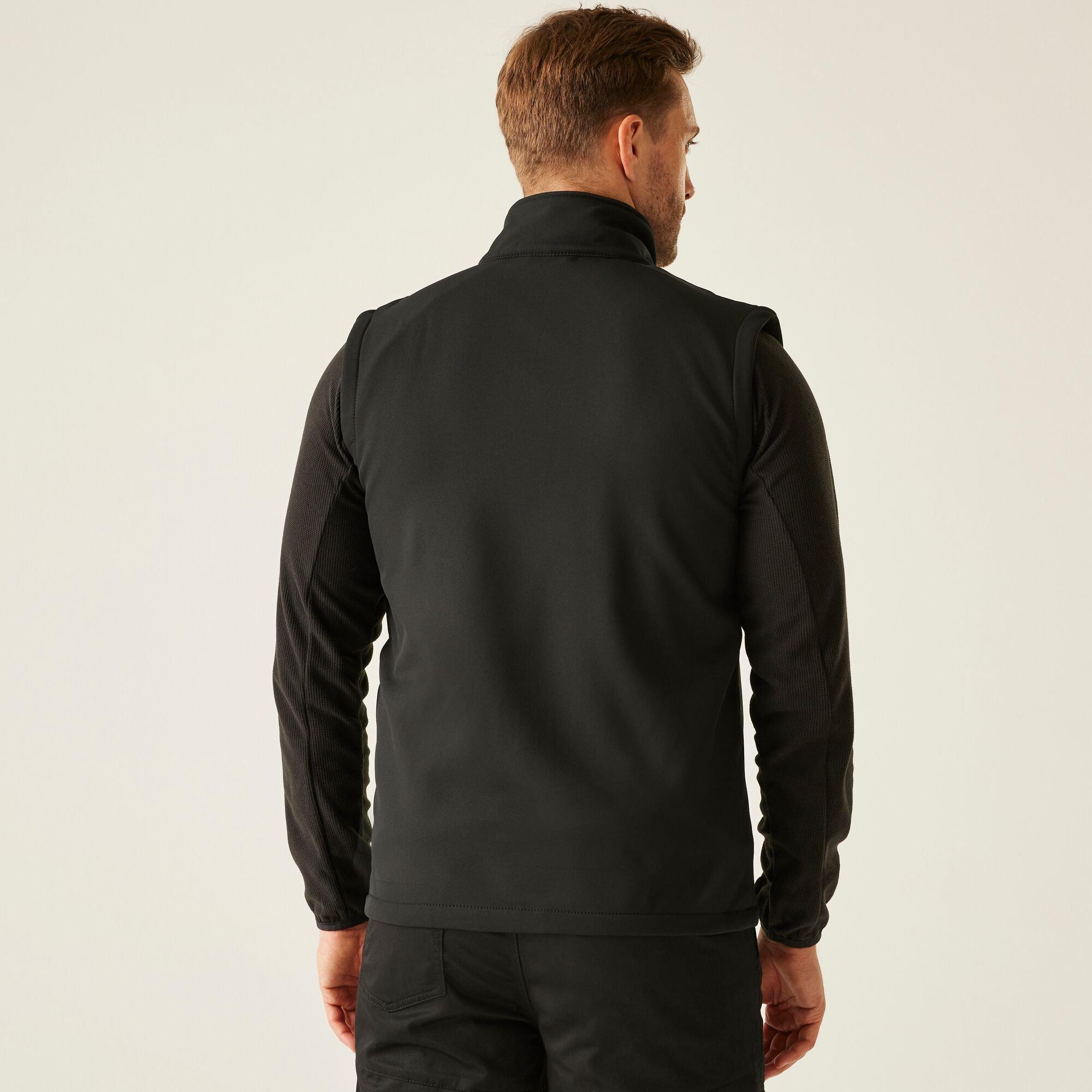 Black Seal Grey - Regatta - Mens Navigate 2 Layer Softshell Bodywarmer - 2
