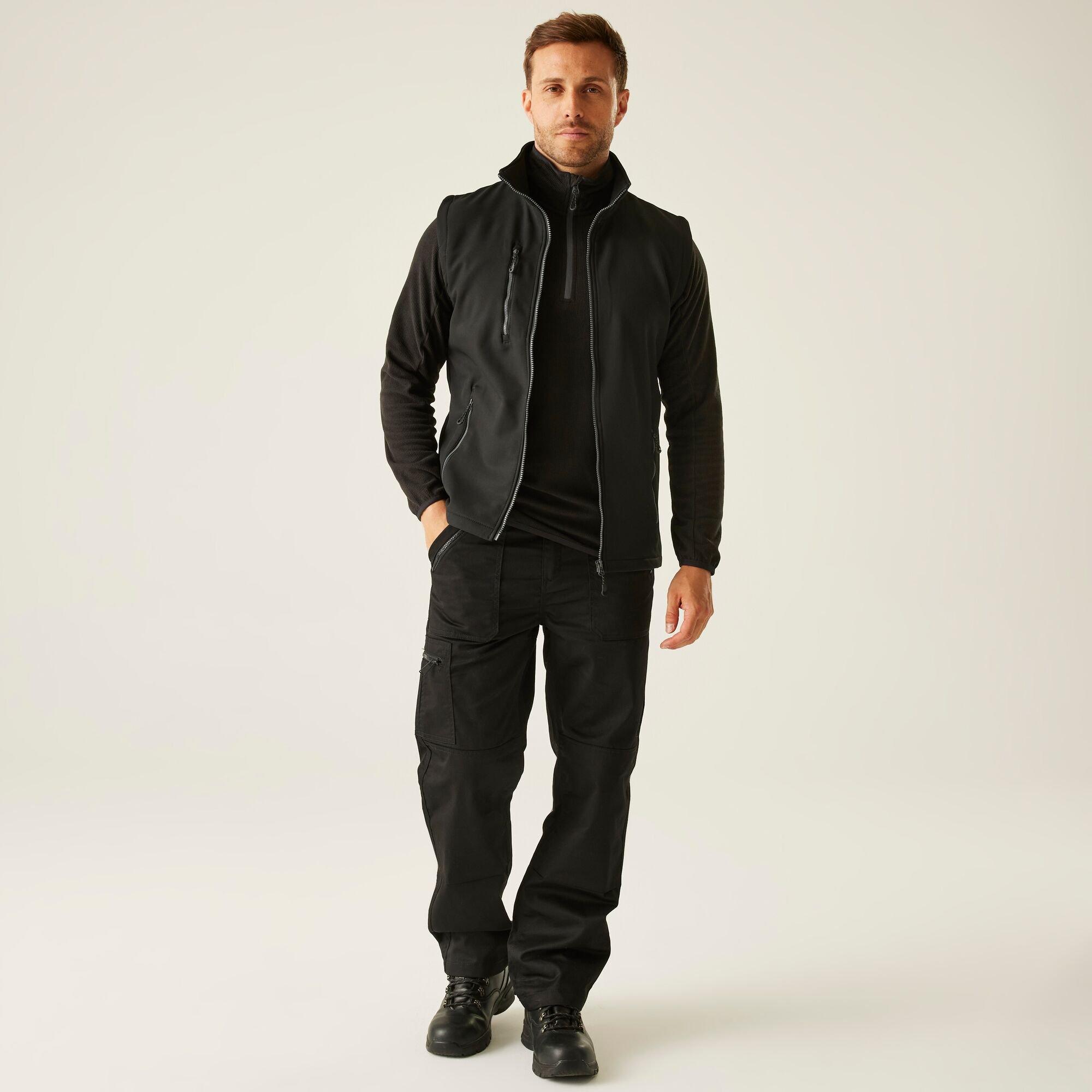 Black Seal Grey - Regatta - Mens Navigate 2 Layer Softshell Bodywarmer - 3