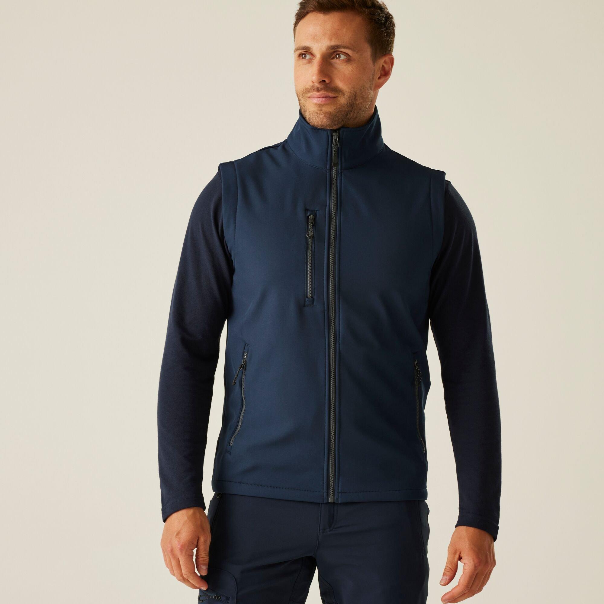 Regatta Men's Navigate 2 Layer Softshell Bodywarmer - Navy Seal Grey - 3XL