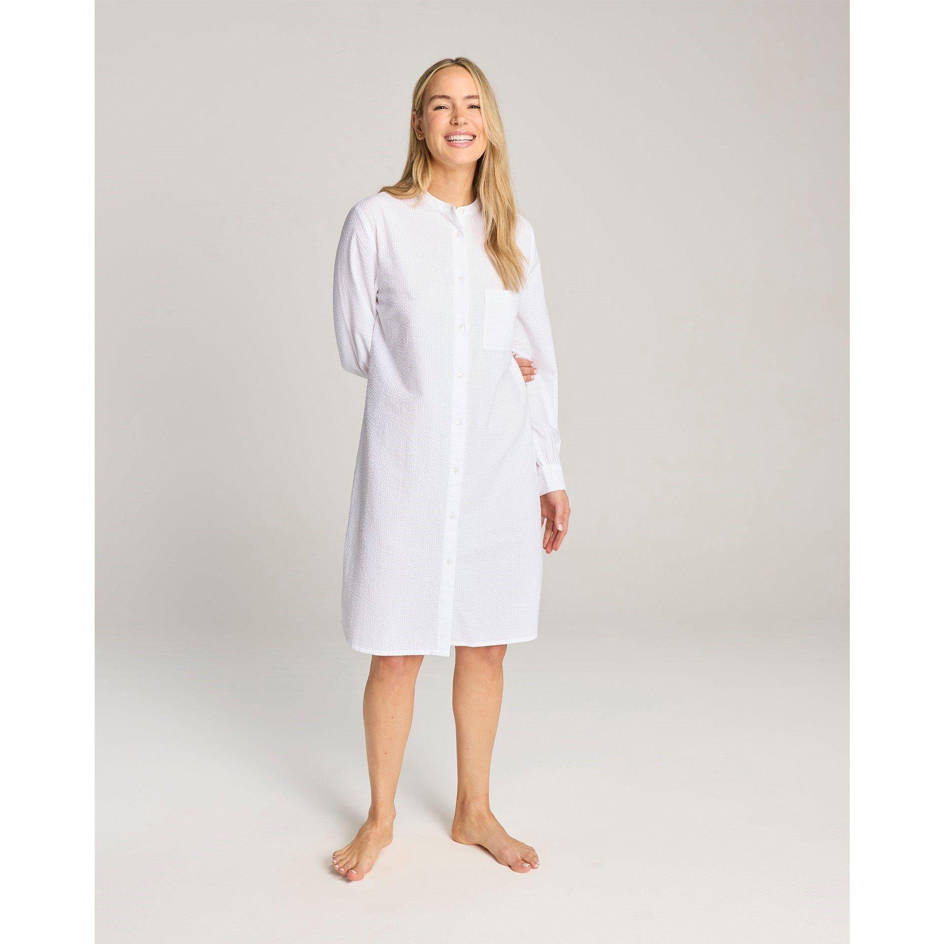 Seersucker Shirt Dress