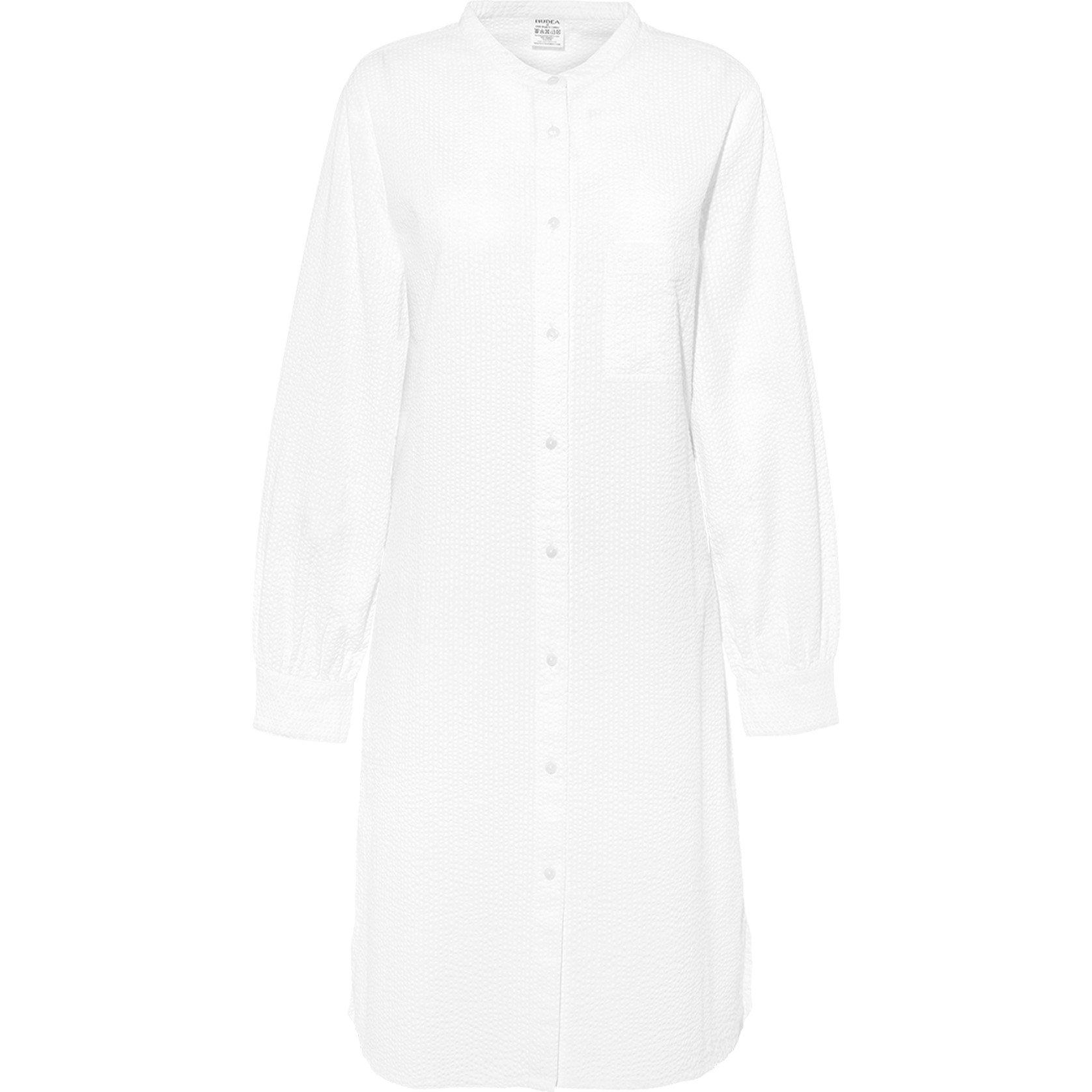 White - Nudea - Seersucker Shirt Dress - 5