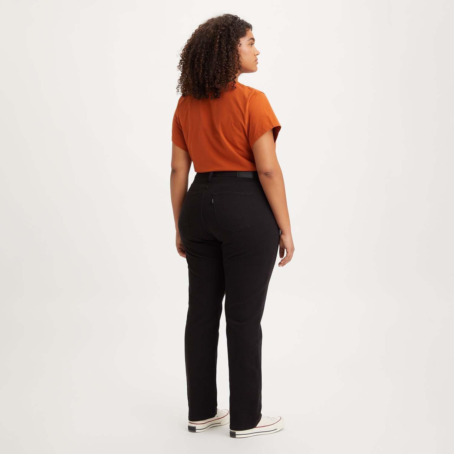 Black - Levis - 724 Plus High Rise Straight Jeans - 2