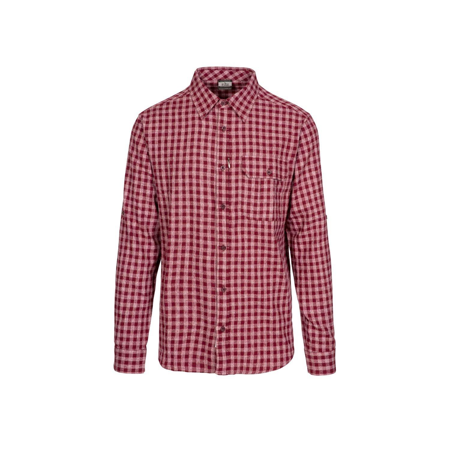 Red - Trespass - Participate Checked Shirt - 1