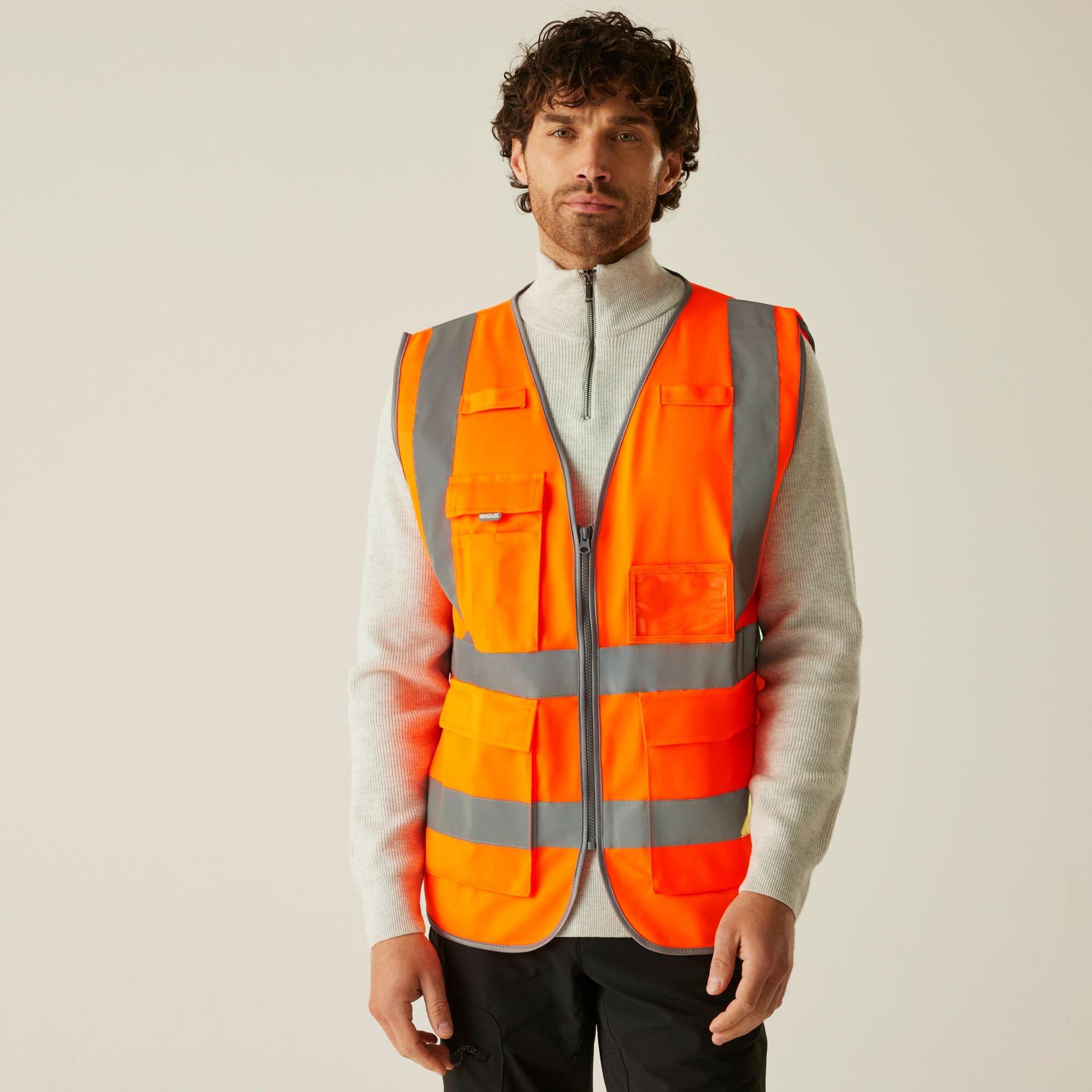 Regatta Men's Pro Hi-Vis Executive Vest - Orange - 3XL