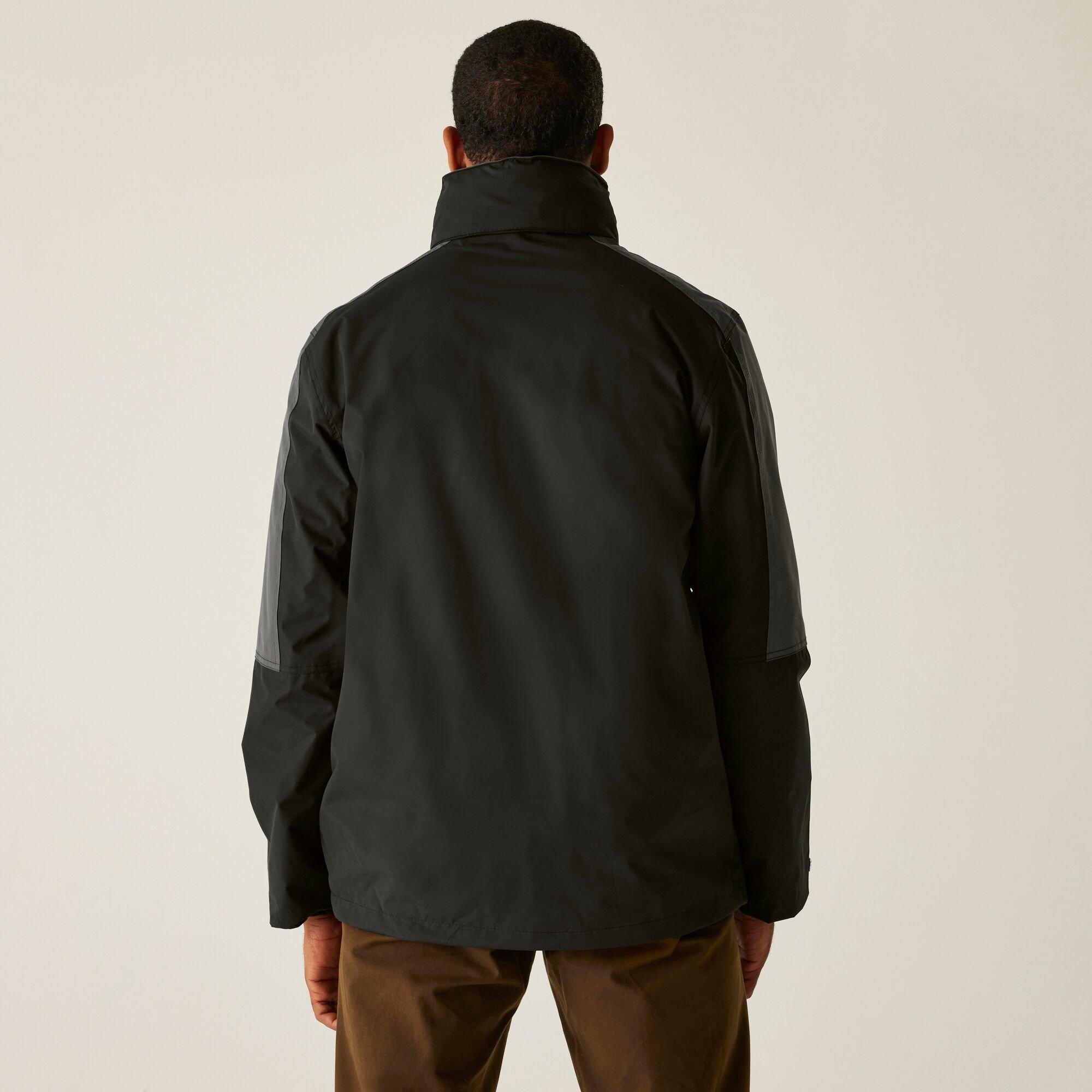 Black Seal Grey - Regatta - Defender III Waterproof 3 In 1 Jacket - 2