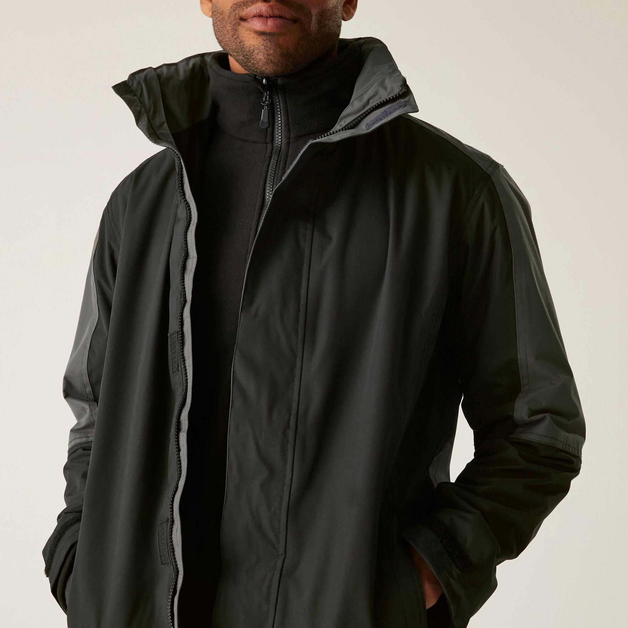 Black Seal Grey - Regatta - Defender III Waterproof 3 In 1 Jacket - 4