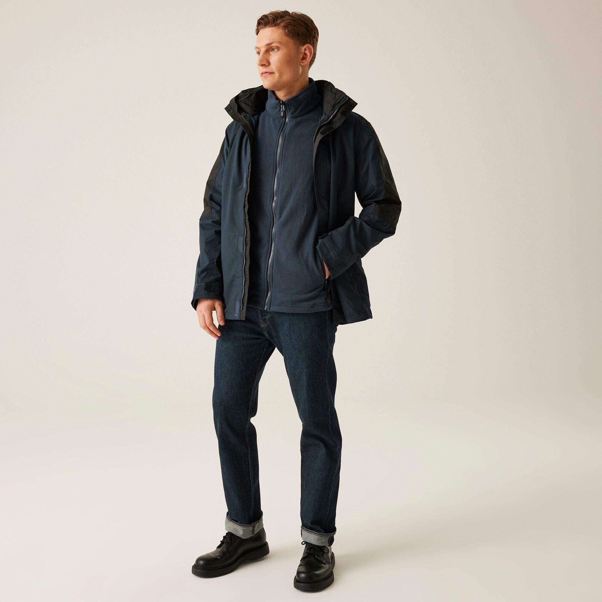 Navy/Black - Regatta - Defender III Waterproof 3 In 1 Jacket - 3