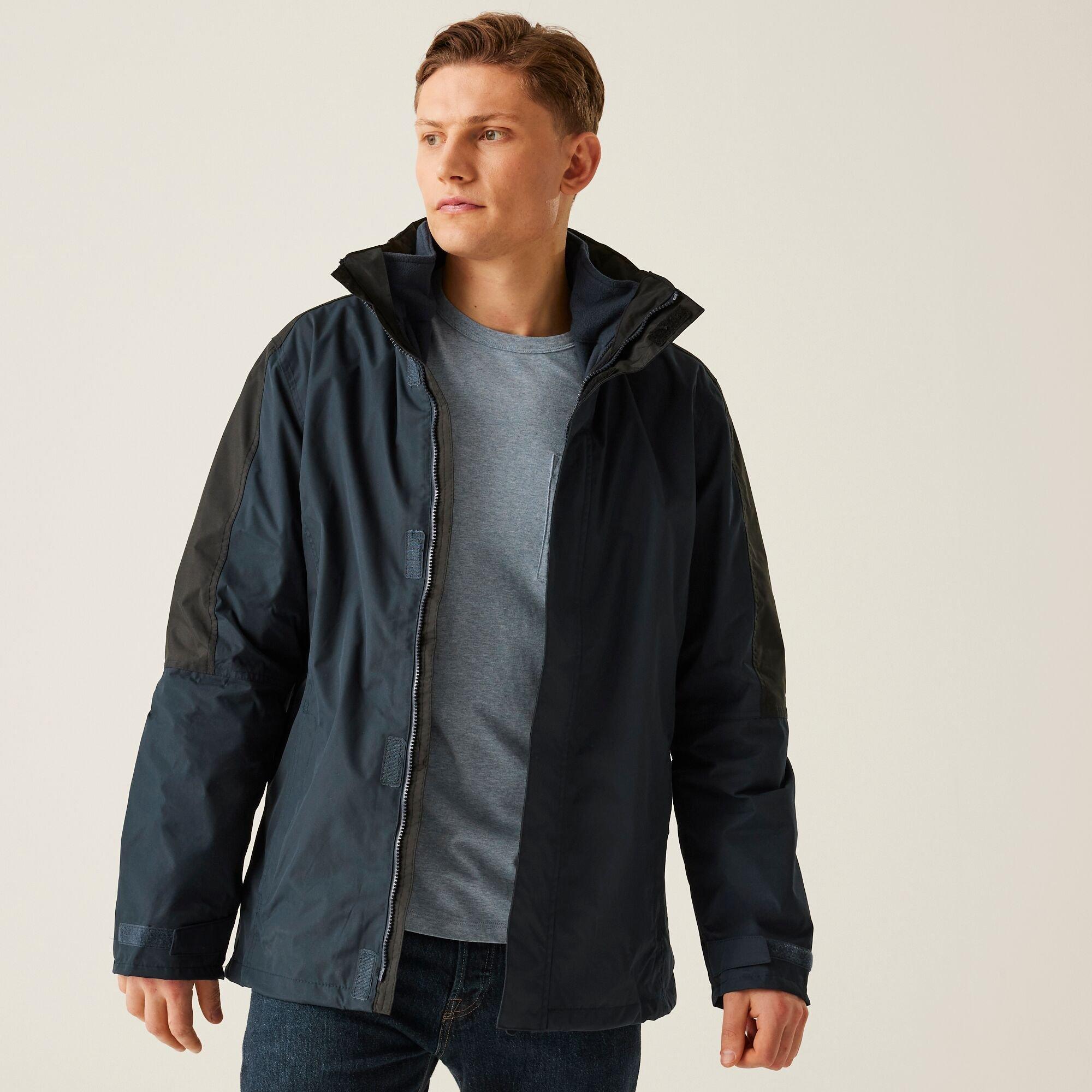 Navy/Black - Regatta - Defender III Waterproof 3 In 1 Jacket - 9