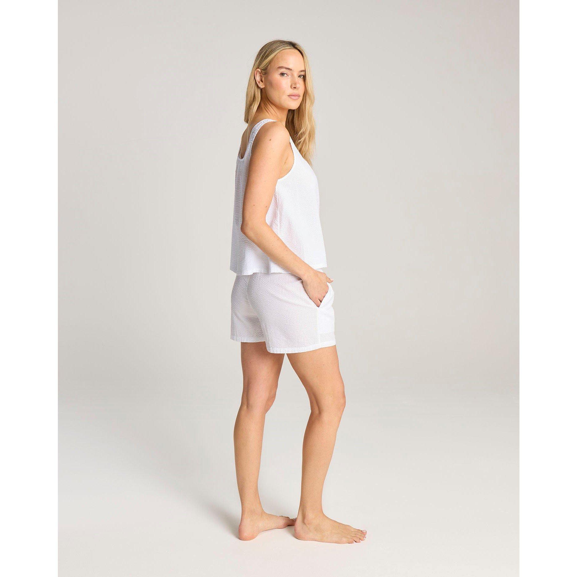 White - Nudea - Seersucker Button Boxer - 3
