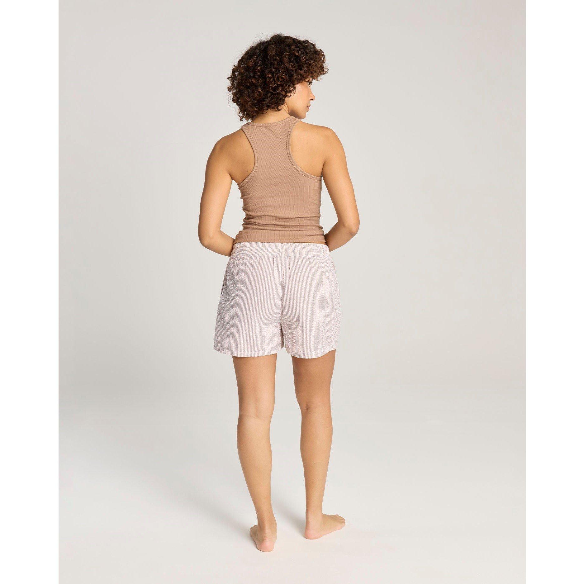 Mocha Stripe - Nudea - Seersucker Button Boxer - 3