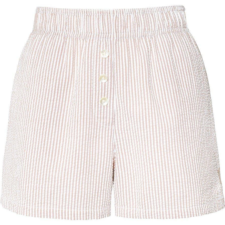 Mocha Stripe - Nudea - Seersucker Button Boxer - 6