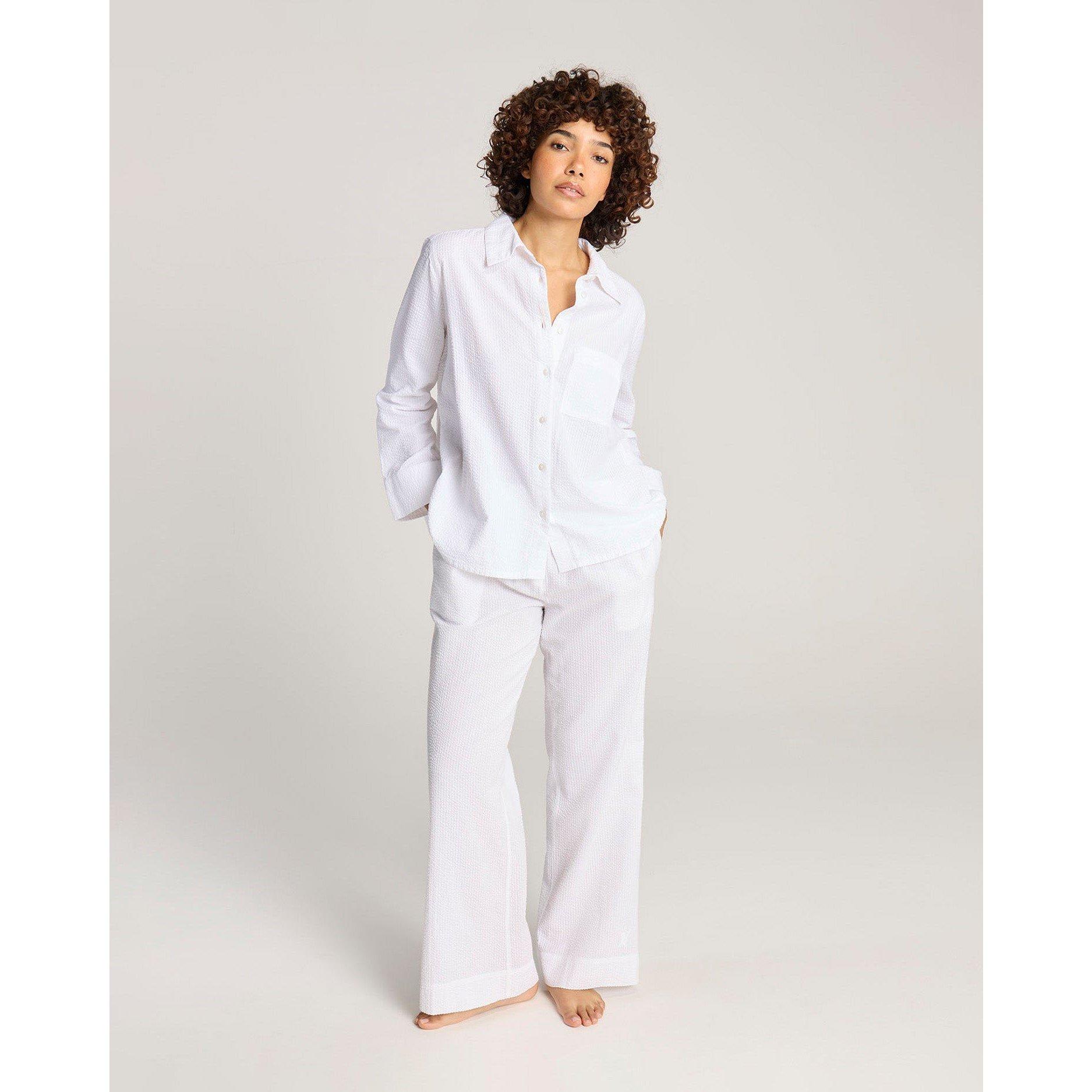 White - Nudea - Seersucker Boxy Shirt - 2