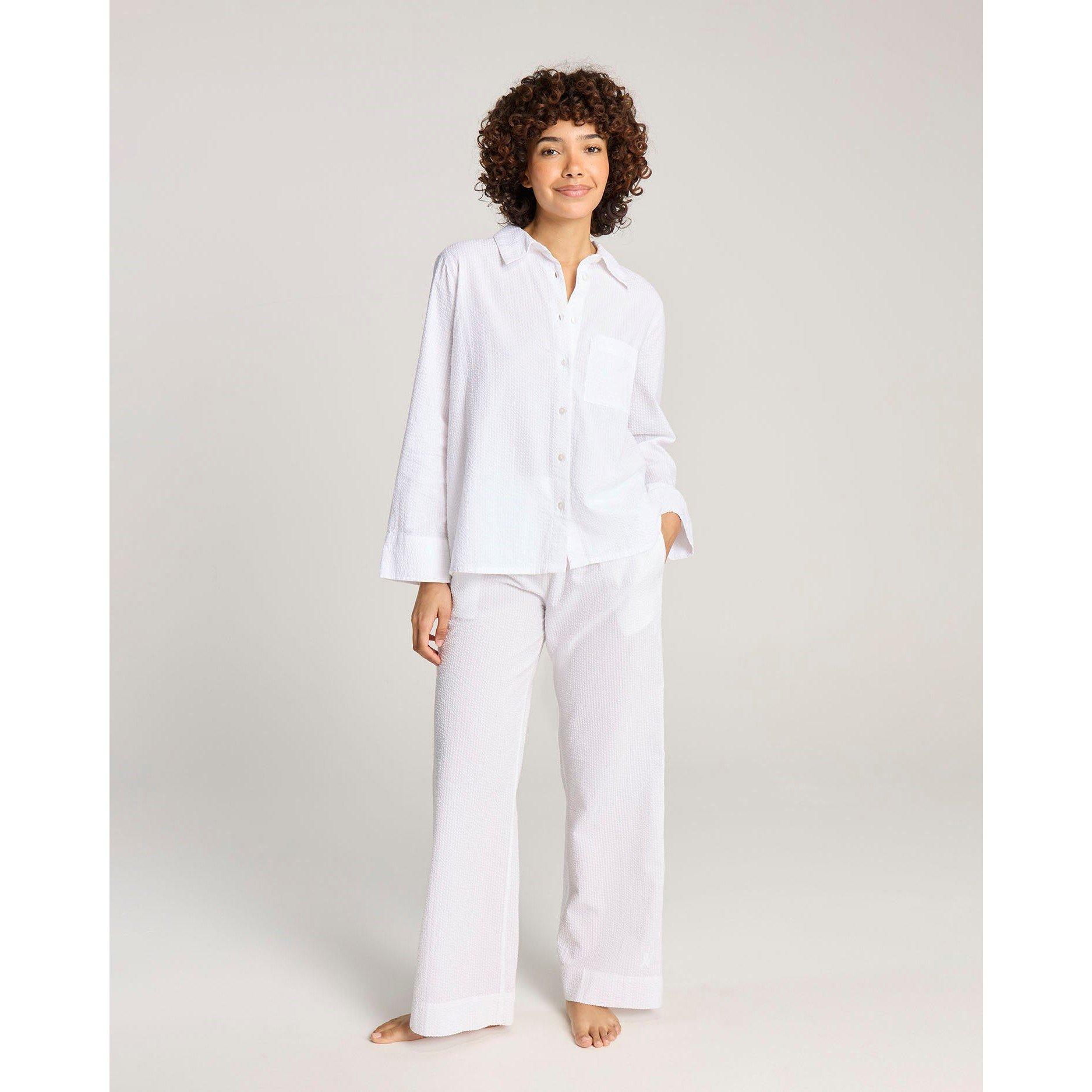 White - Nudea - Seersucker Boxy Shirt - 4