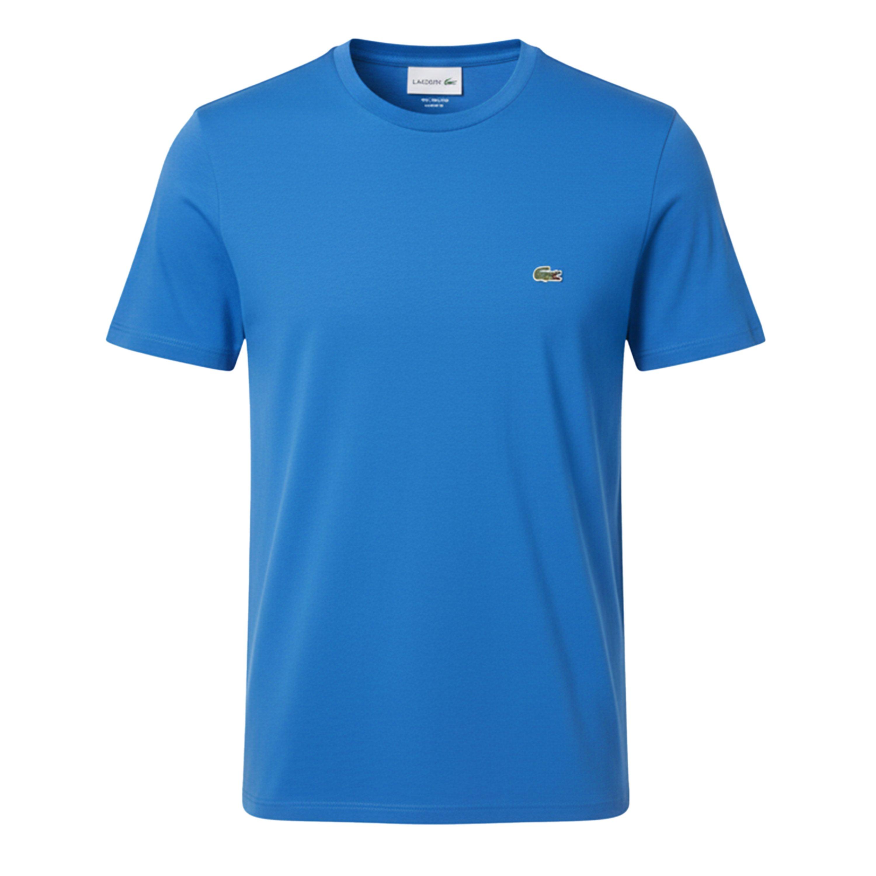 Blue - Lacoste - Cotton Pima T-Shirt - 1