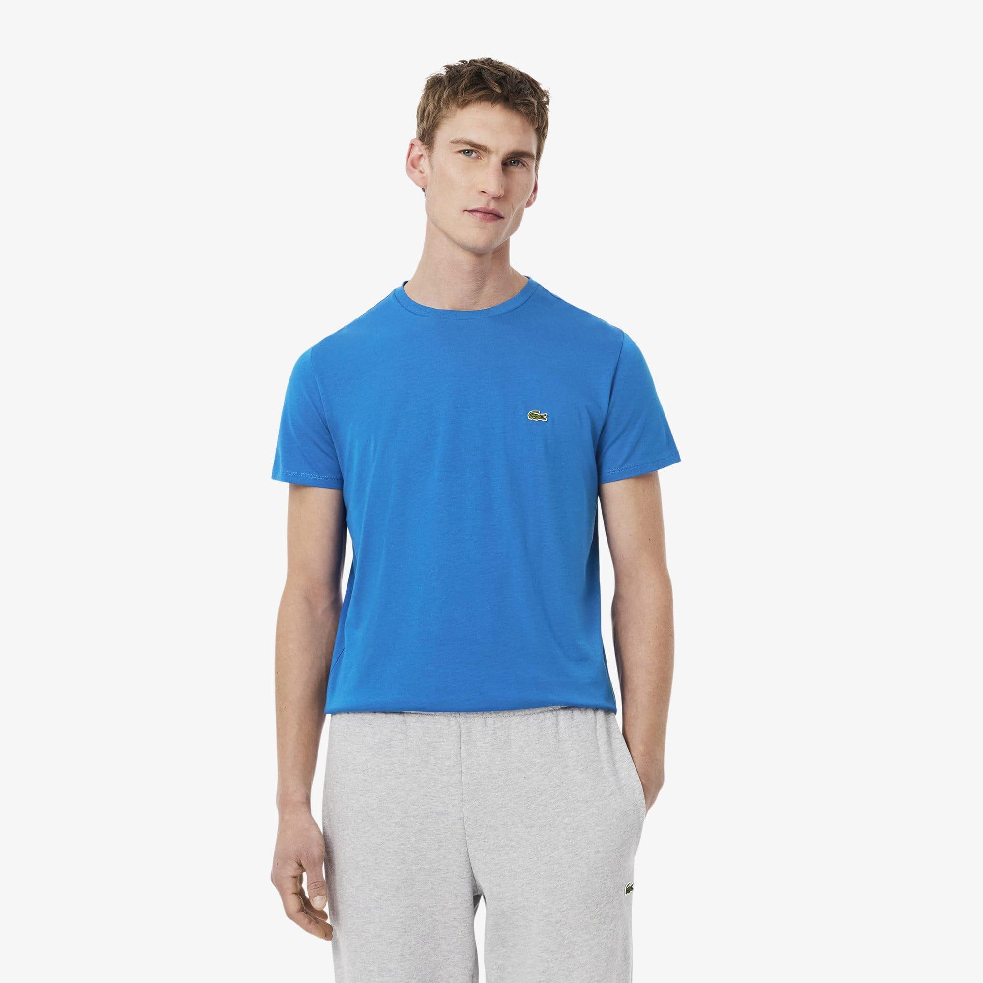 Blue - Lacoste - Cotton Pima T-Shirt - 2