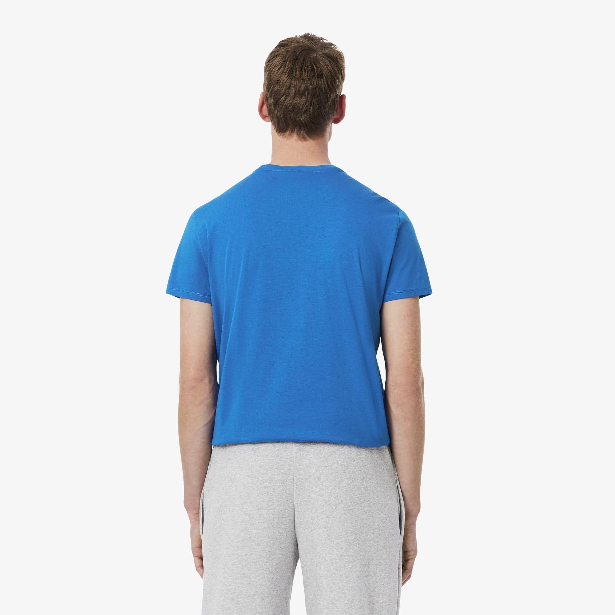 Blue - Lacoste - Cotton Pima T-Shirt - 3