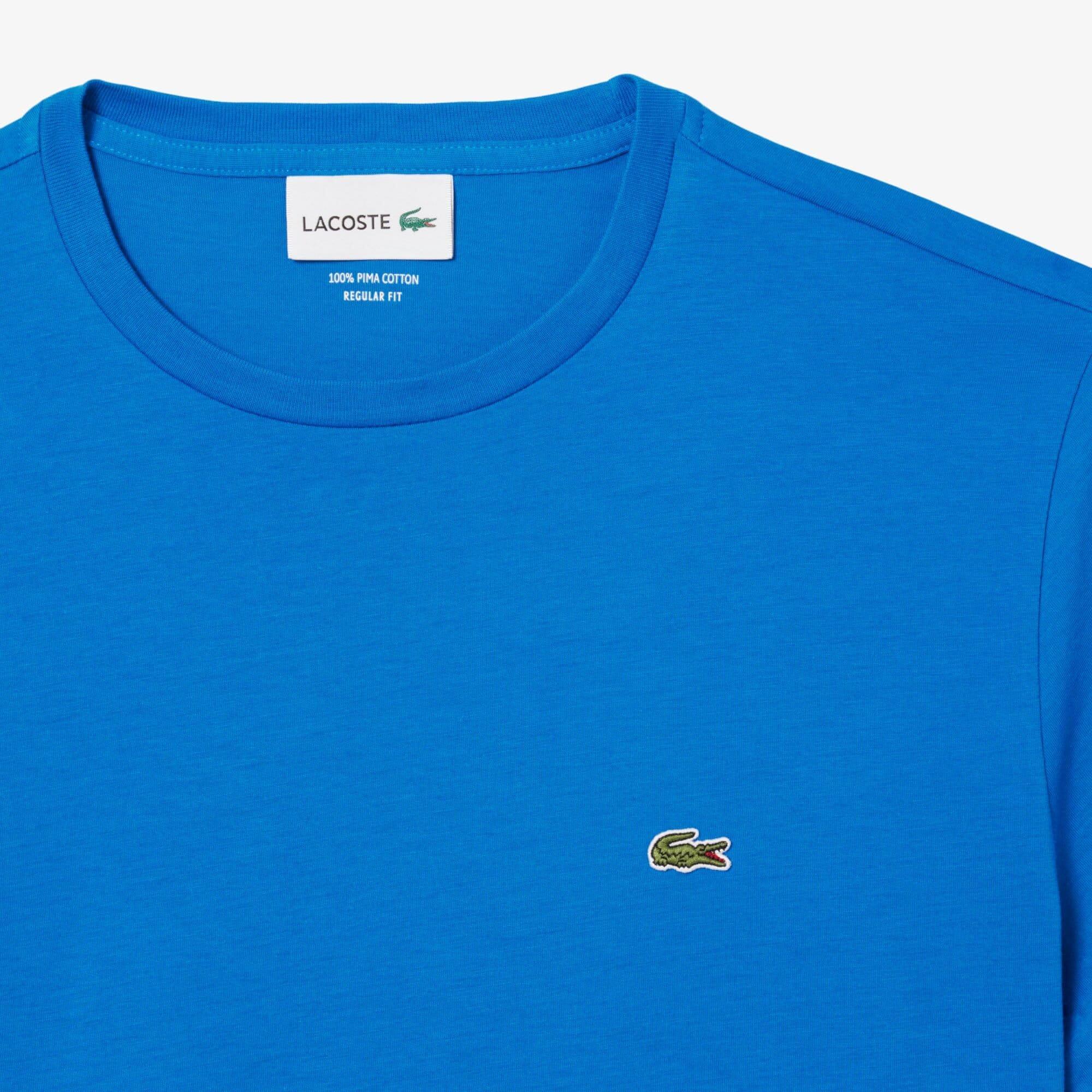 Blue - Lacoste - Cotton Pima T-Shirt - 6