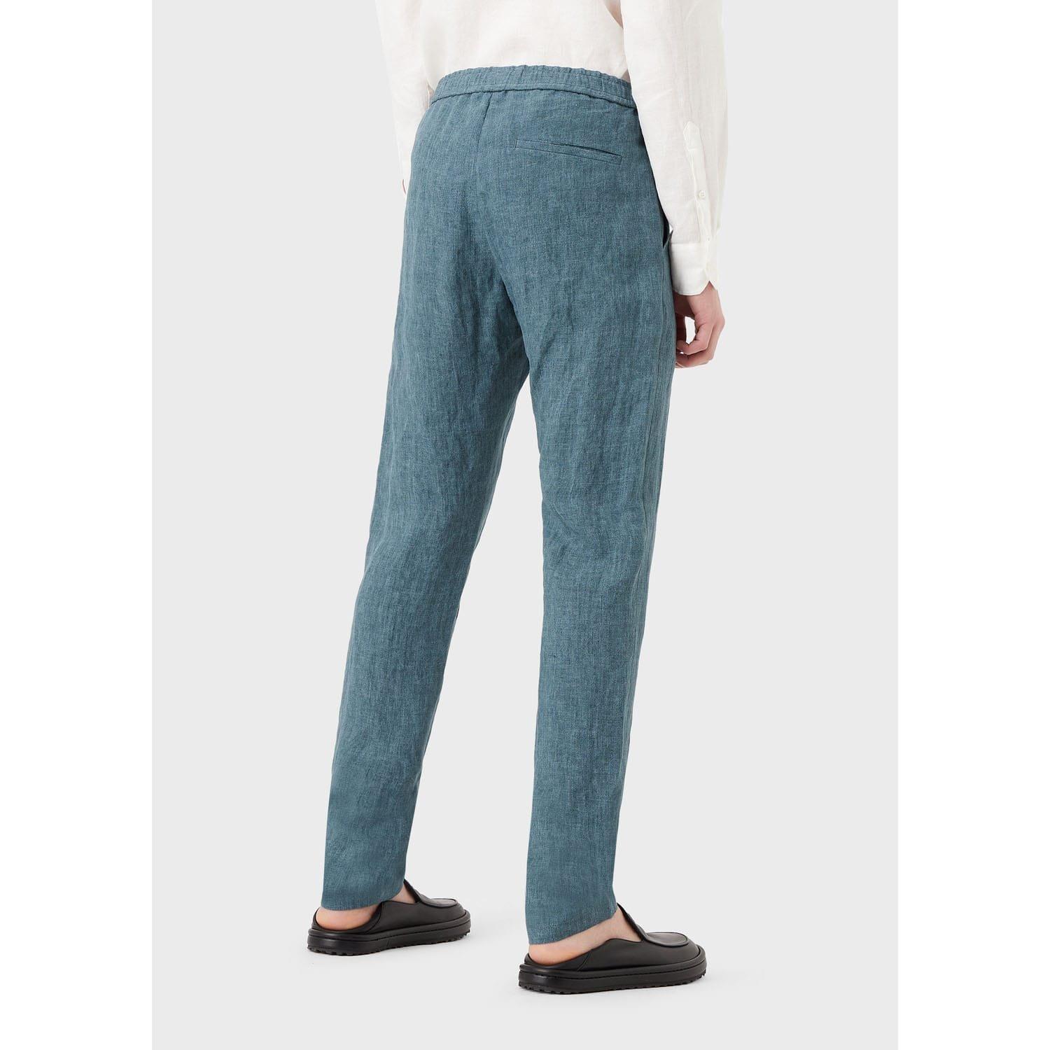 Green - Emporio Armani - Trousers - 2