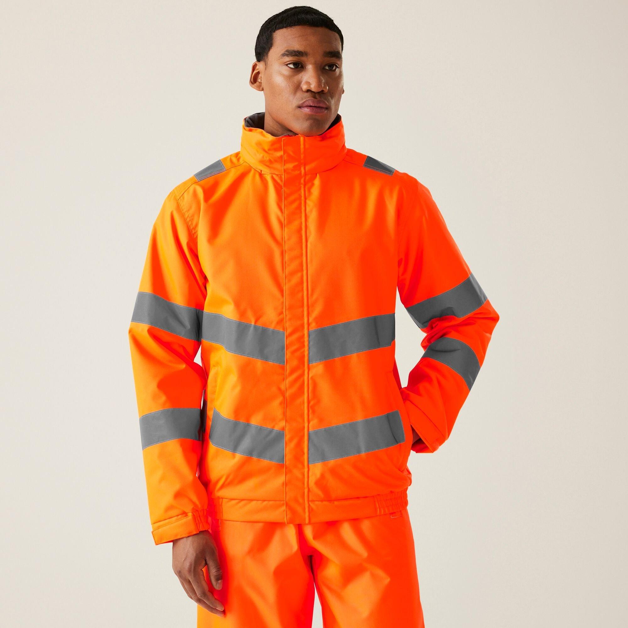 Regatta Men's Hi-Vis Pro Contract Dover Jacket - Orange - 3XL