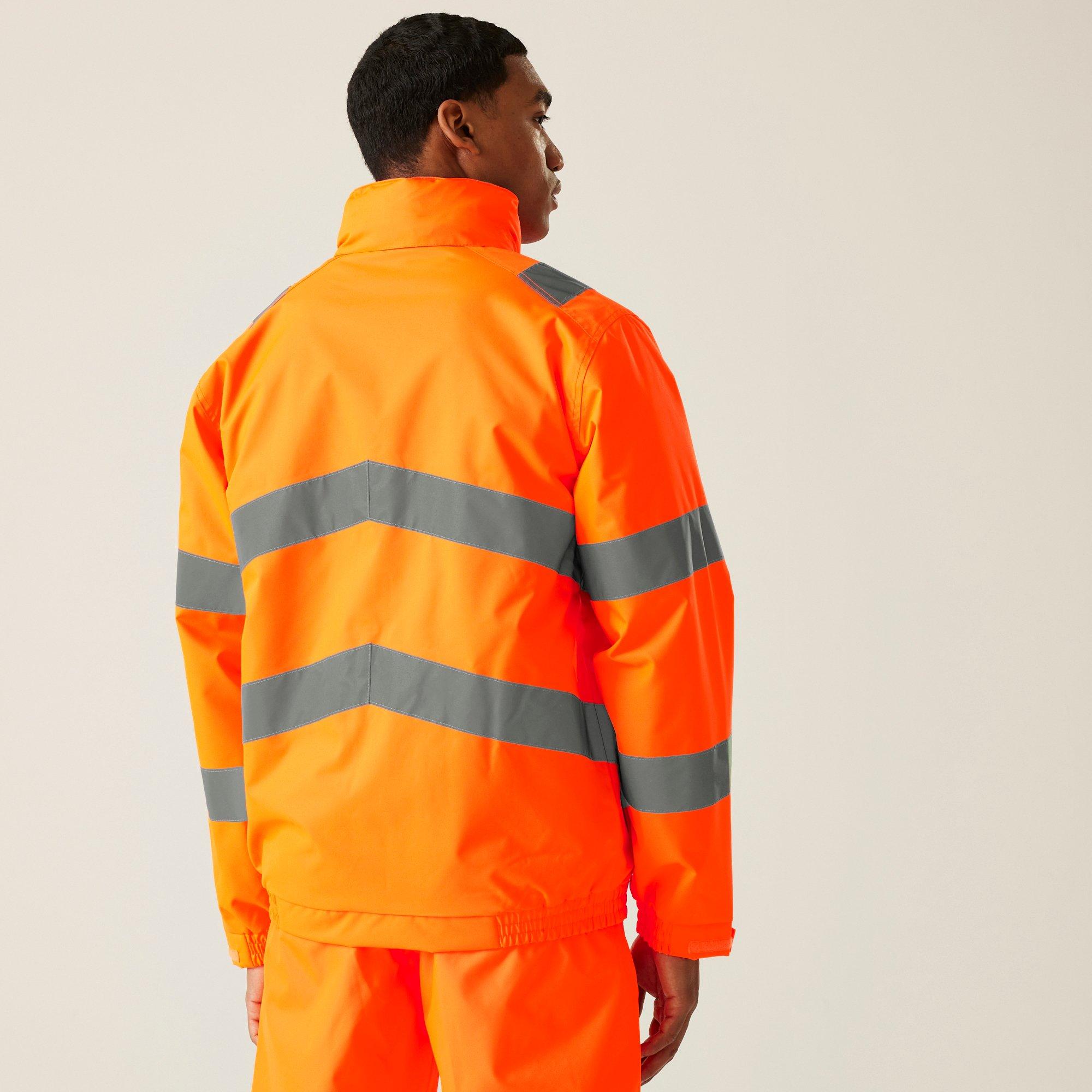 Orange - Regatta - Mens Hi-Vis Pro Contract Dover Jacket - 2