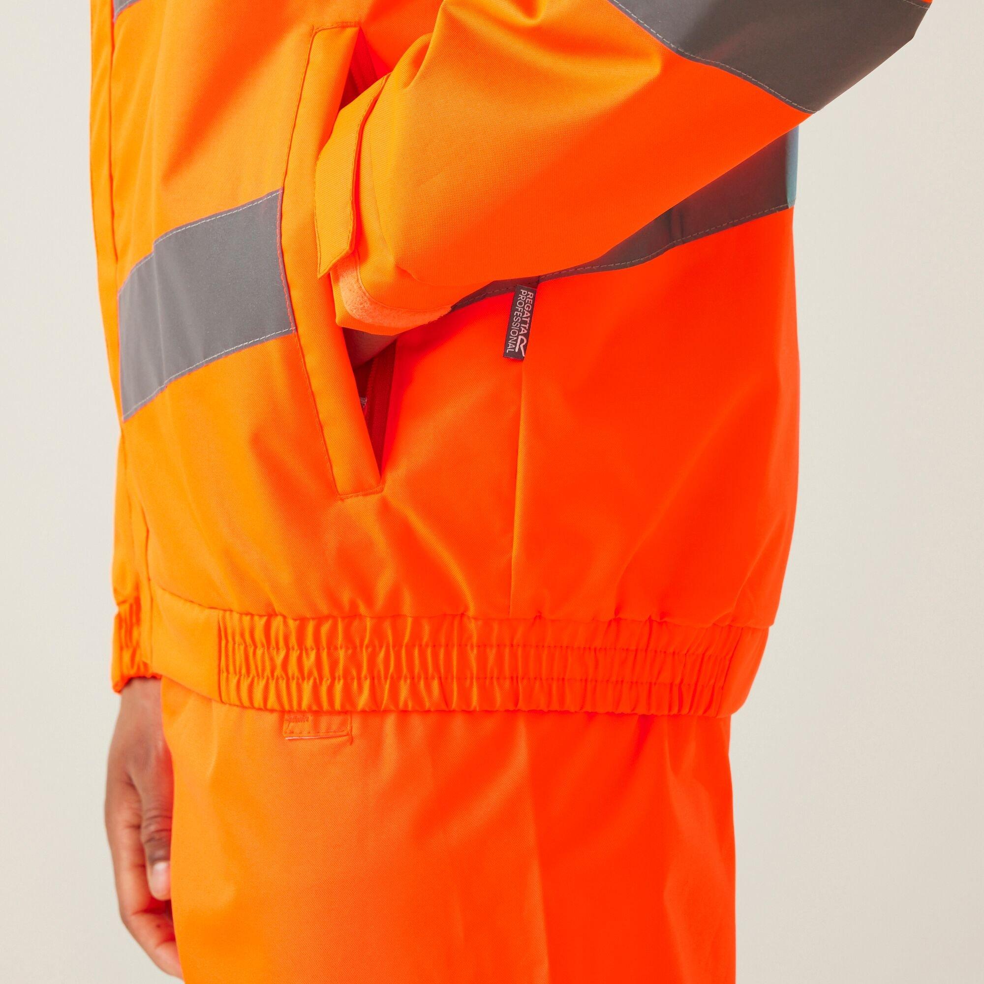 Orange - Regatta - Mens Hi-Vis Pro Contract Dover Jacket - 6