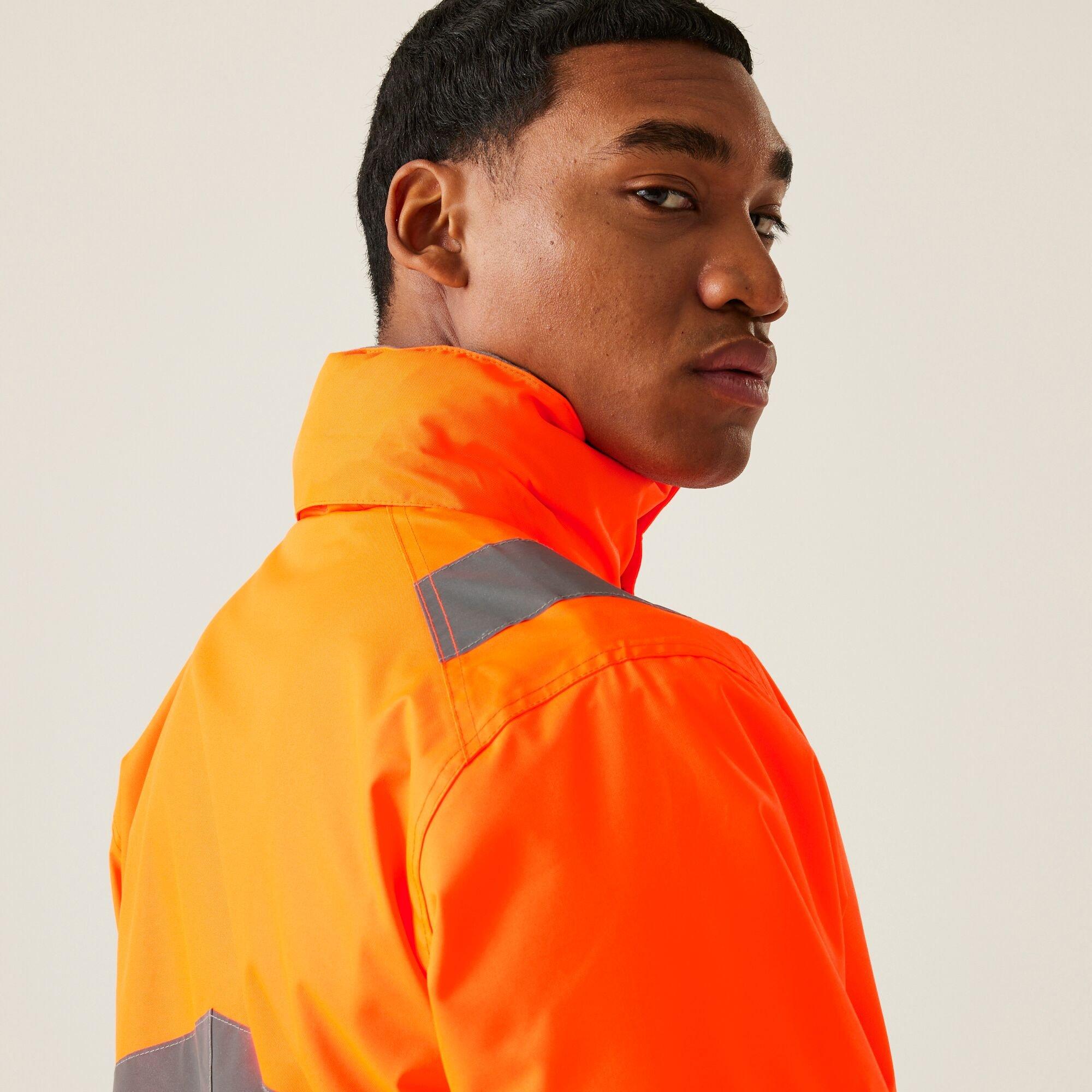 Orange - Regatta - Mens Hi-Vis Pro Contract Dover Jacket - 7