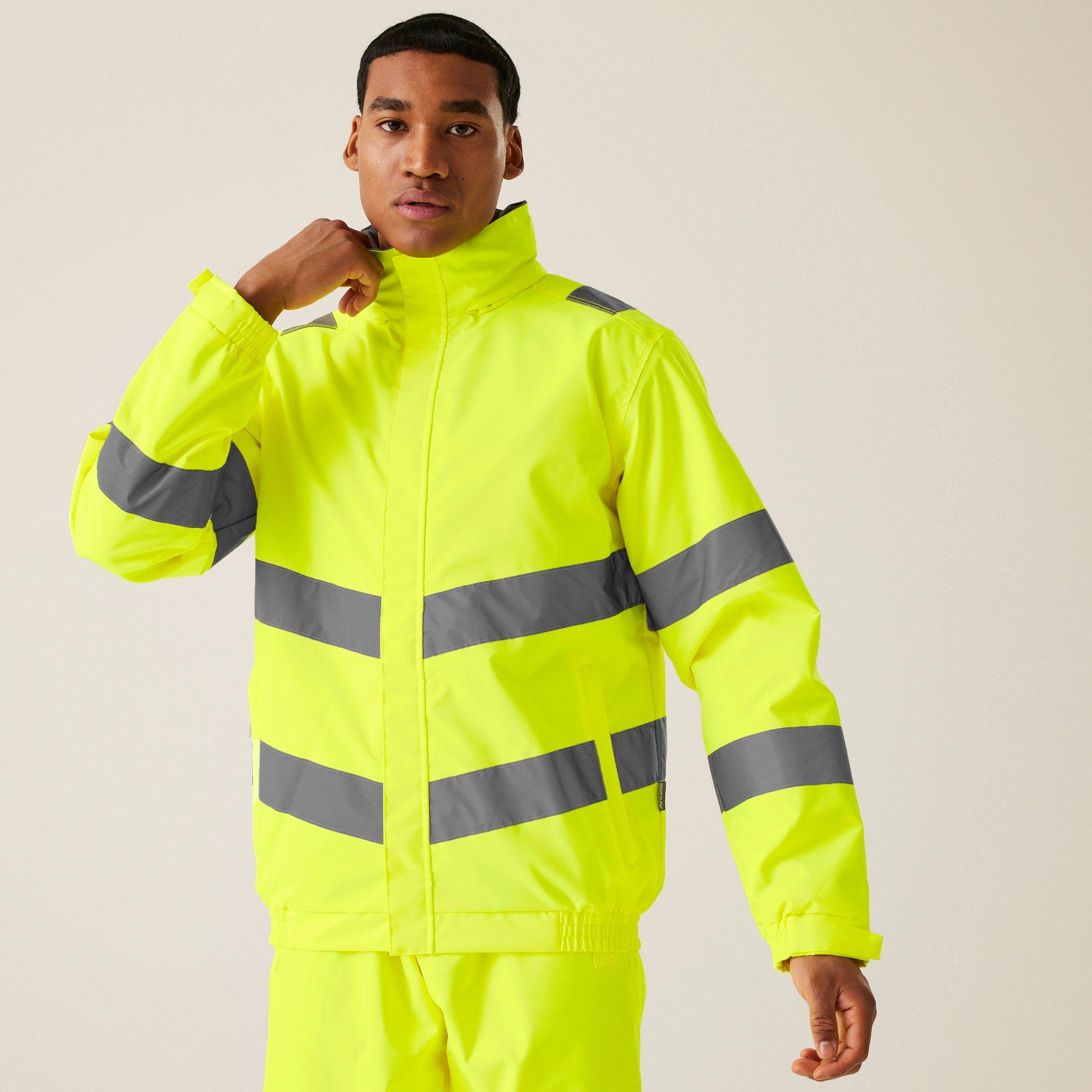 Regatta Men's Hi-Vis Pro Contract Dover Jacket - Yellow - XL