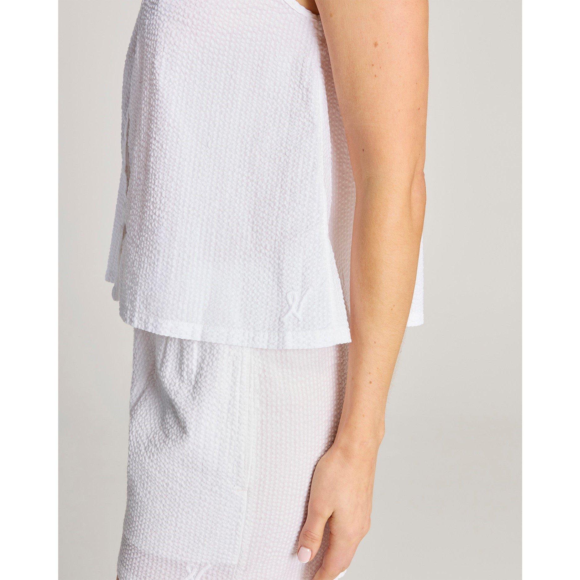 White - Nudea - Seersucker Button Cami - 4