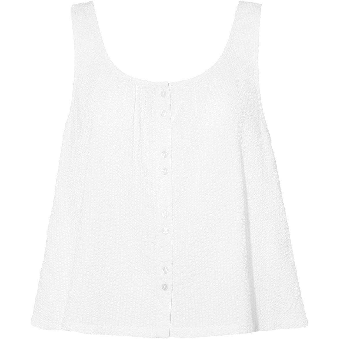 White - Nudea - Seersucker Button Cami - 5