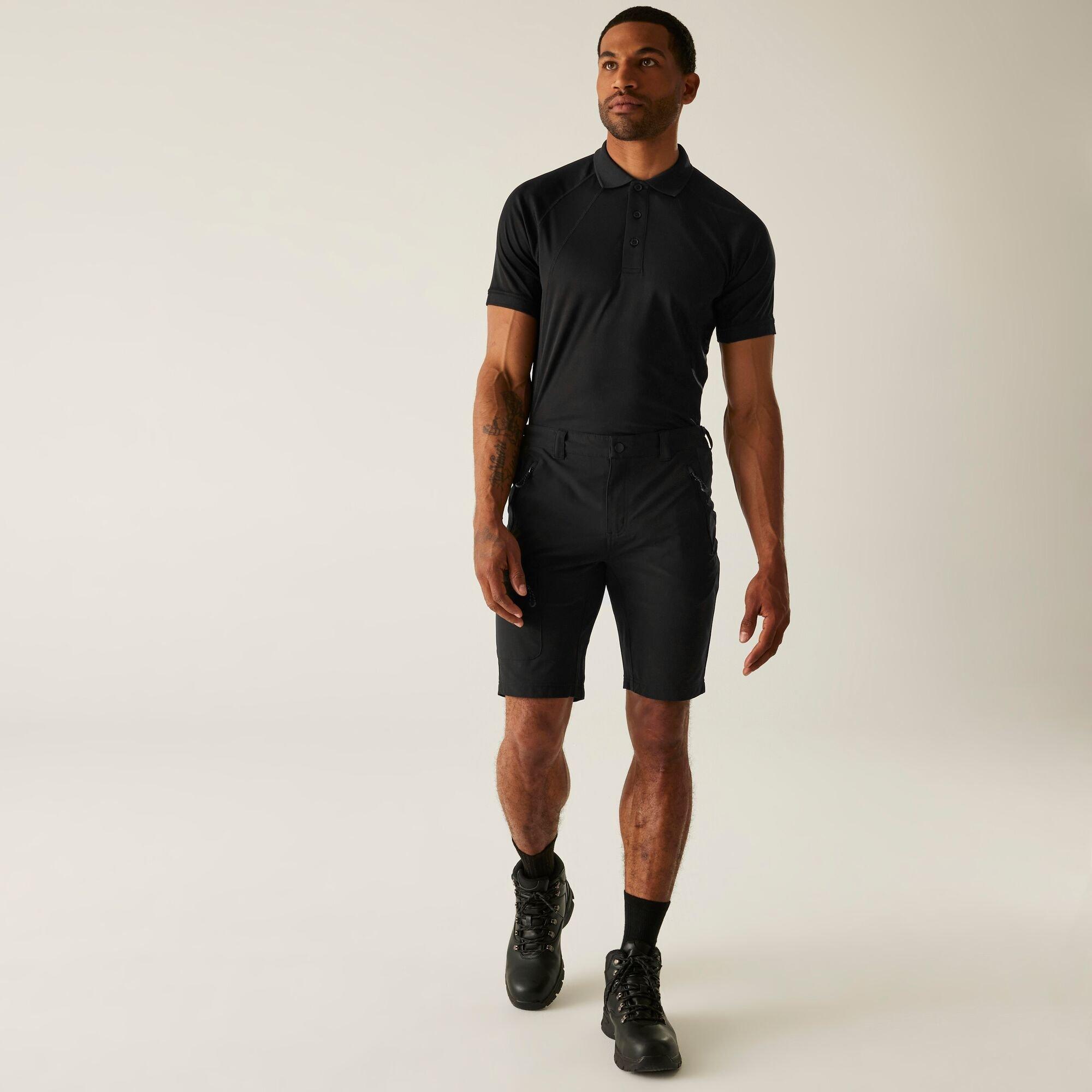 Black - Regatta - Mens Prolite Stretch Shorts - 3