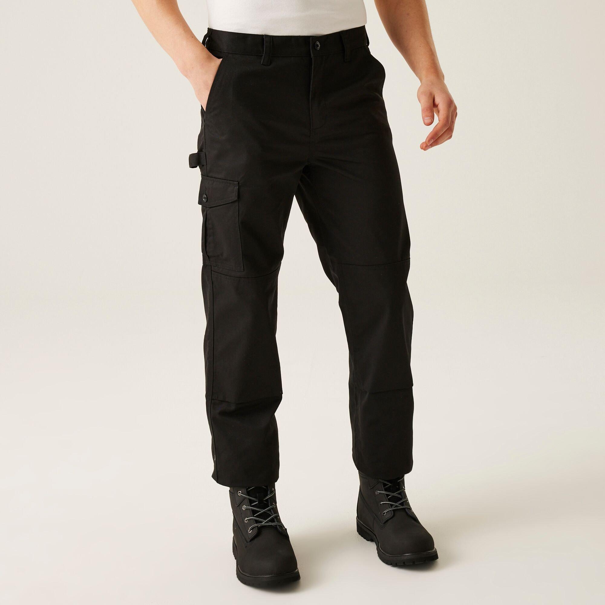 Black - Regatta - Mens Cargo Work Trousers - 1