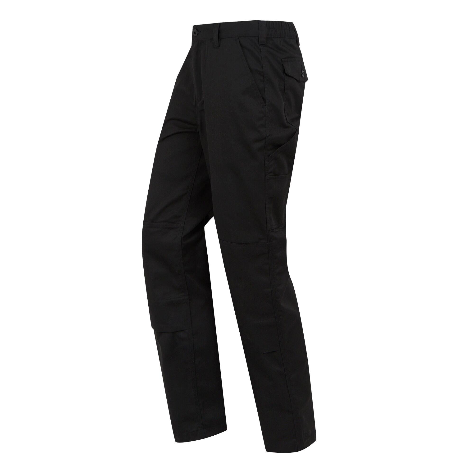 Black - Regatta - Mens Cargo Work Trousers - 5