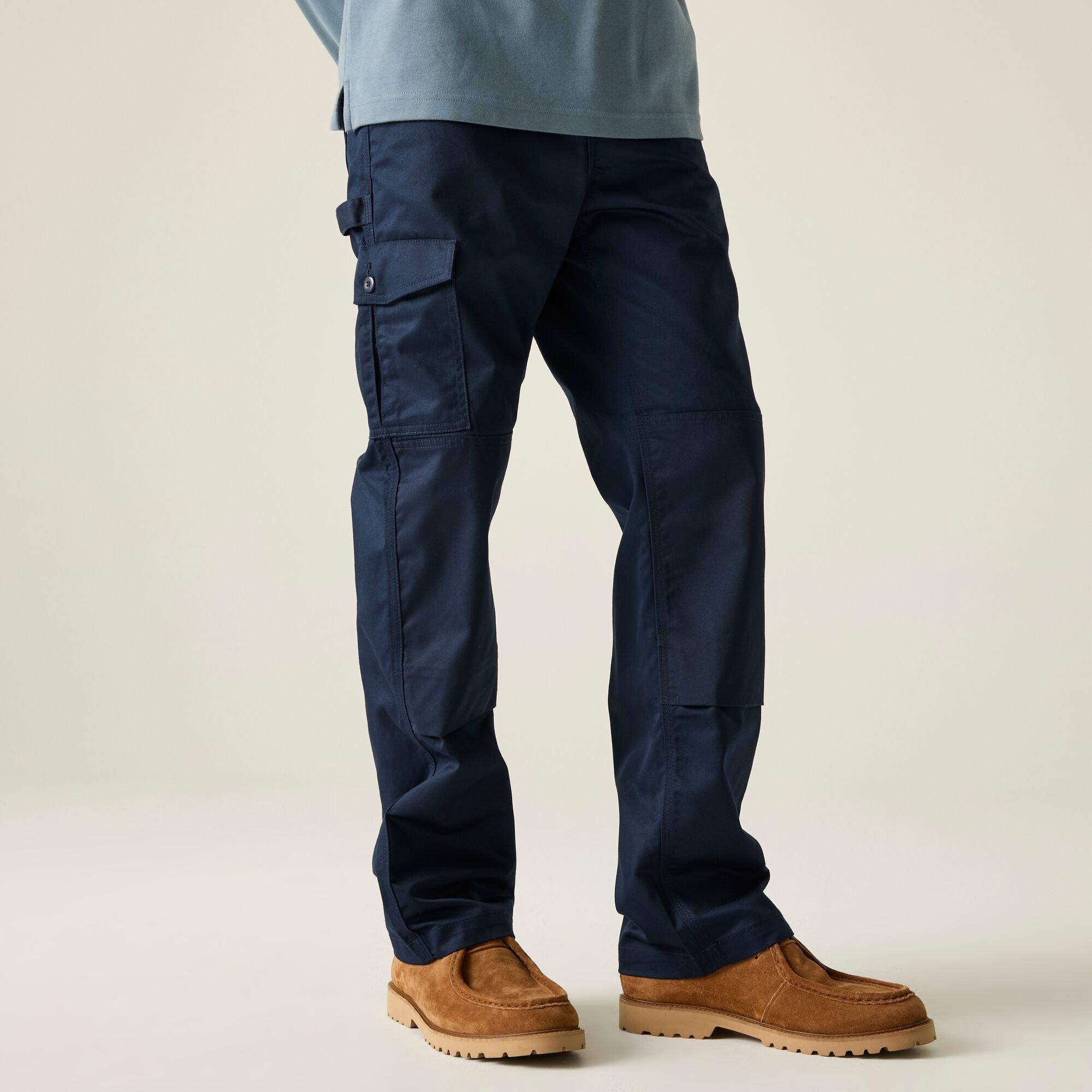 Regatta Men's Cargo Work Trousers - Navy - 40 R