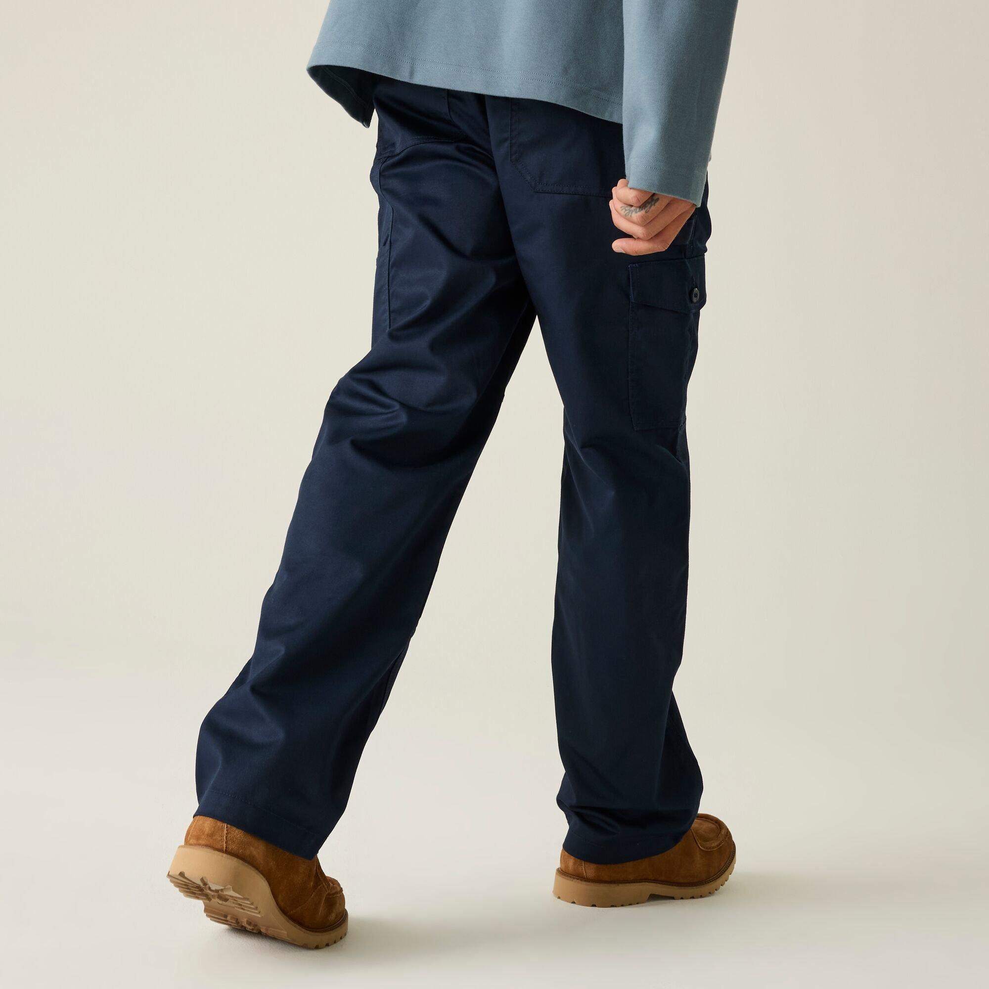 Navy - Regatta - Men's Pro Action Cargo Work Trousers - 2