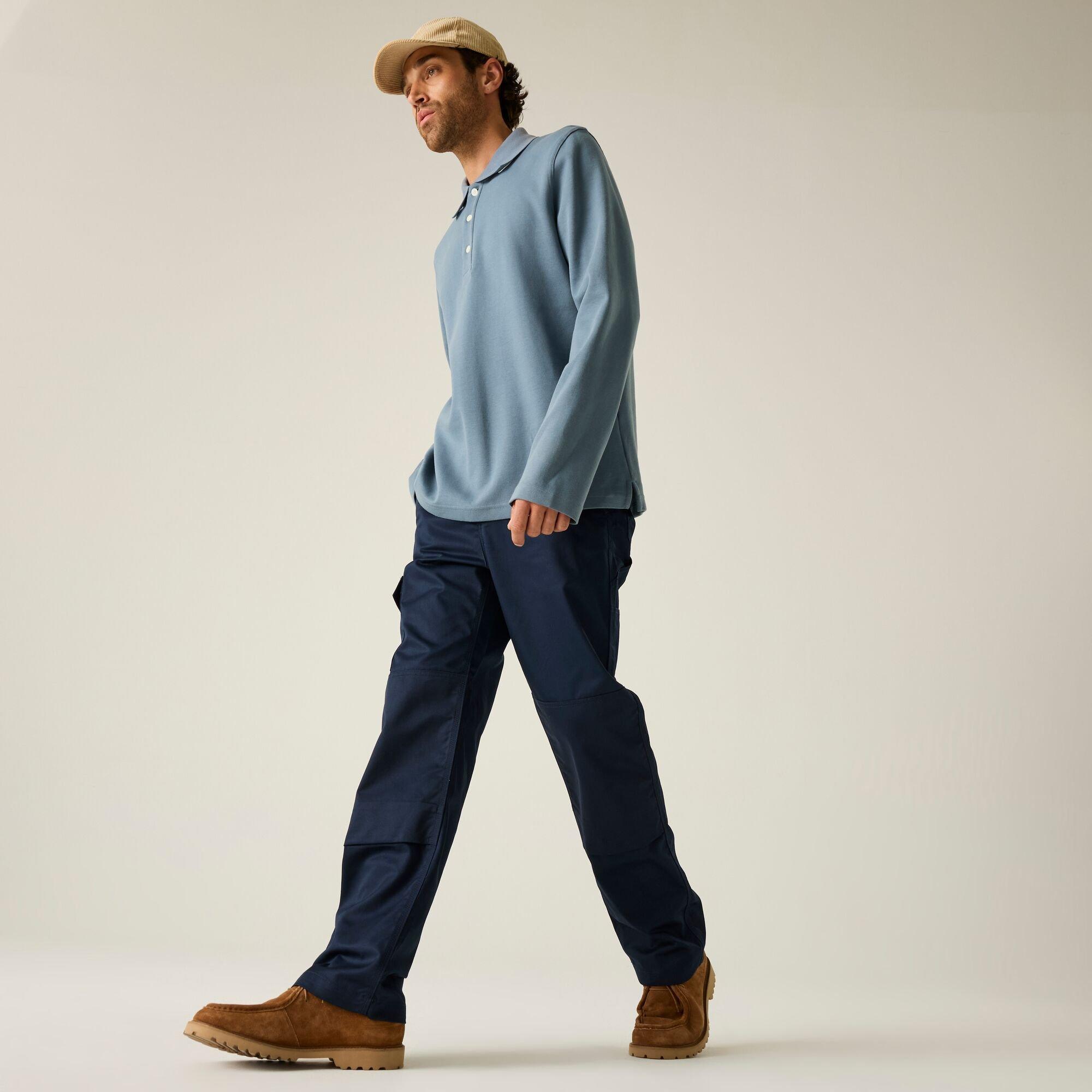 Navy - Regatta - Men's Pro Action Cargo Work Trousers - 3