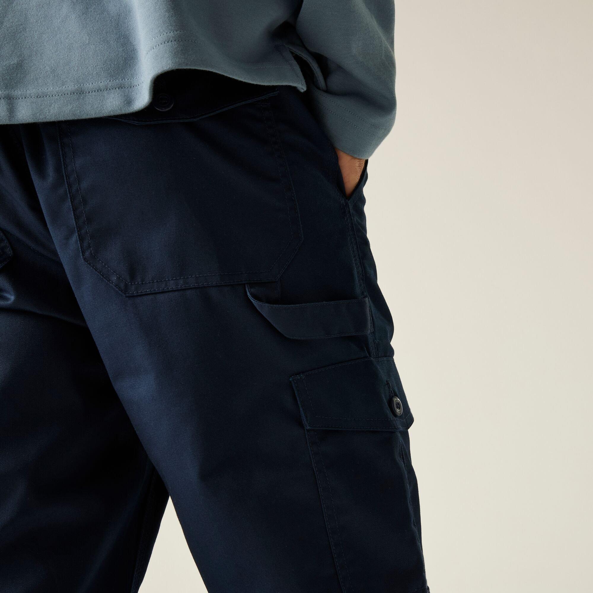 Navy - Regatta - Men's Pro Action Cargo Work Trousers - 4