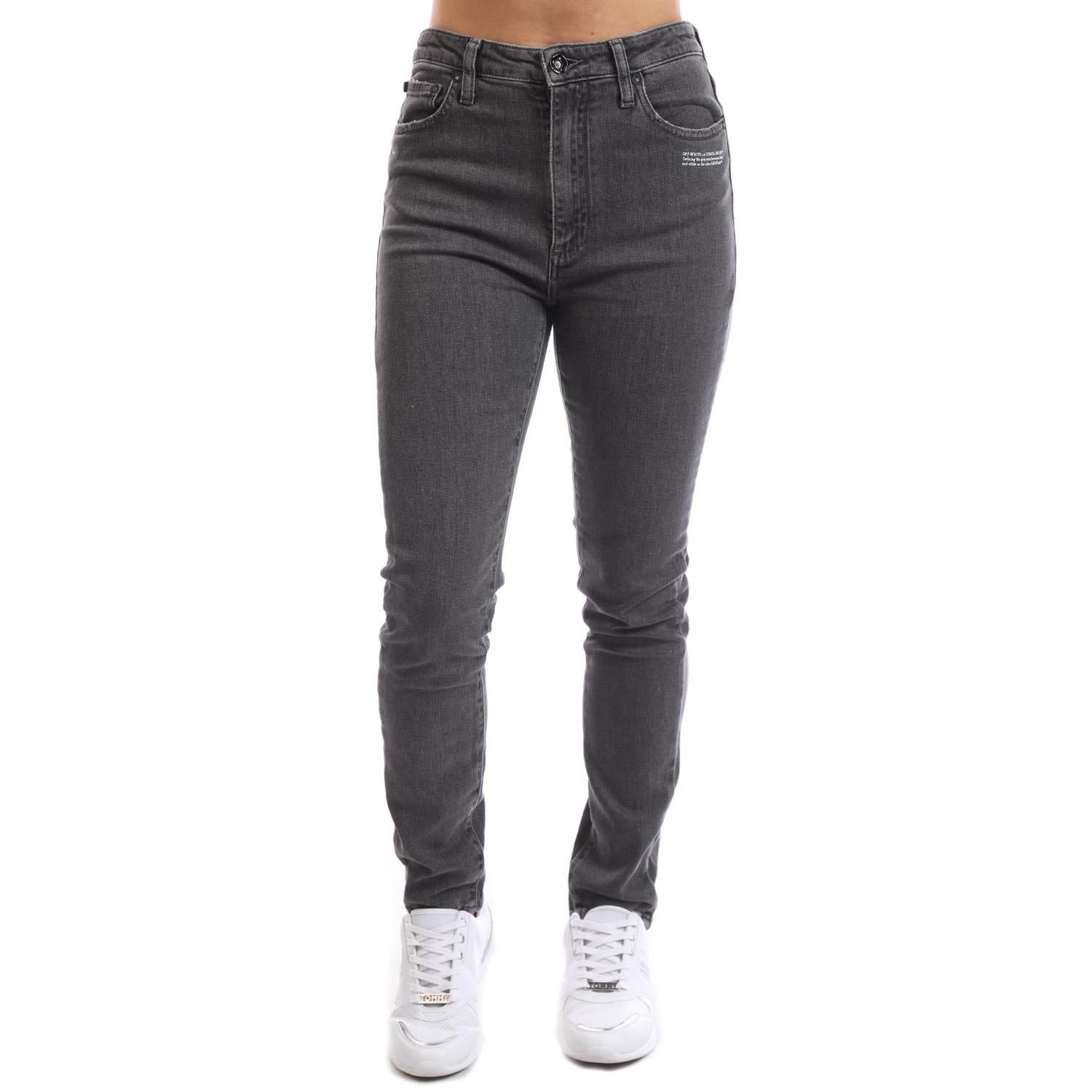 Grey White - Off White - Corporate Skinny-Fit Jeans - 2