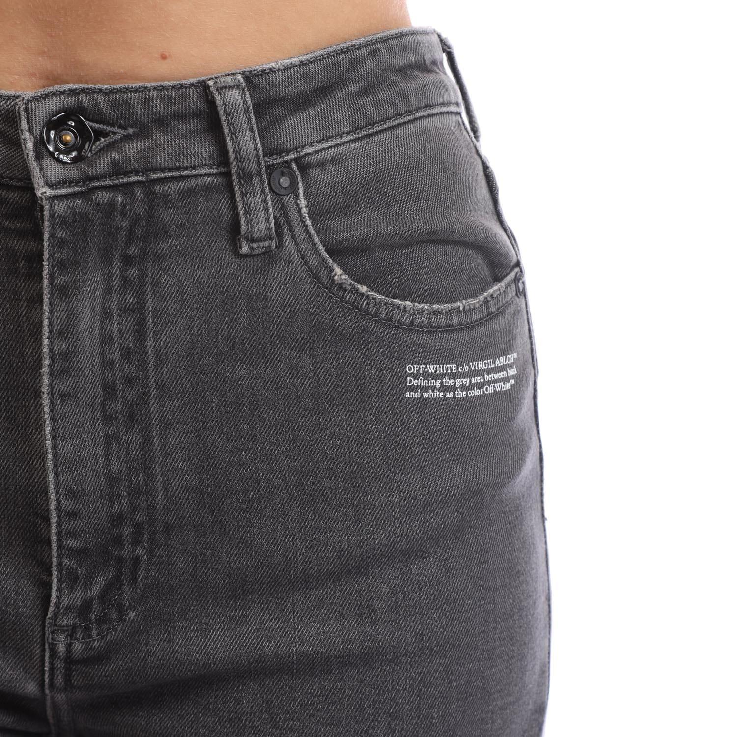 Grey White - Off White - Corporate Skinny-Fit Jeans - 3