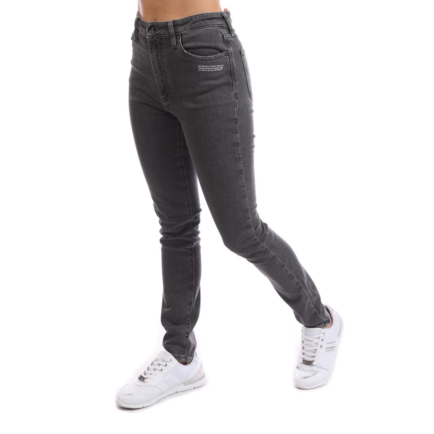 Grey White - Off White - Corporate Skinny-Fit Jeans - 4