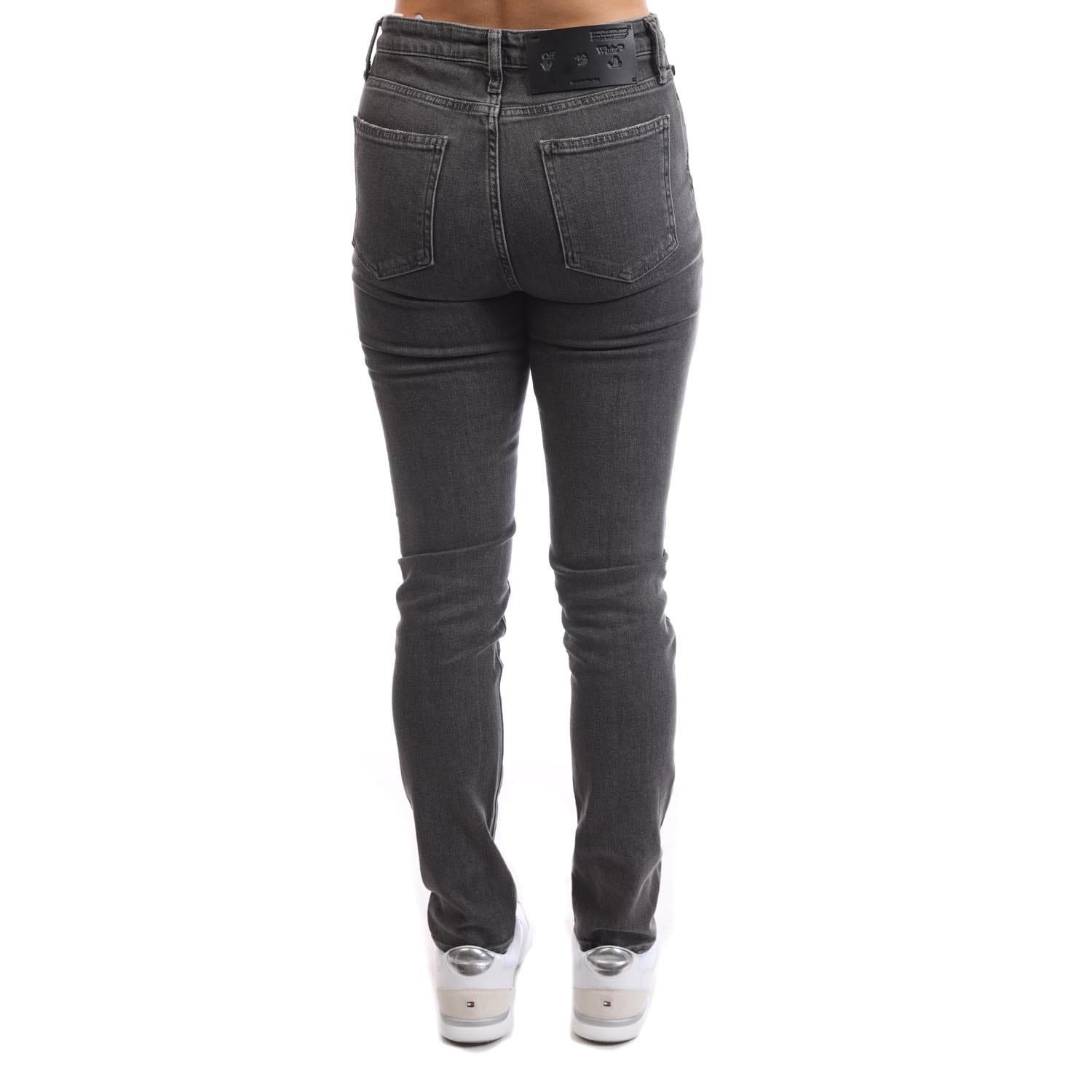 Grey White - Off White - Corporate Skinny-Fit Jeans - 5