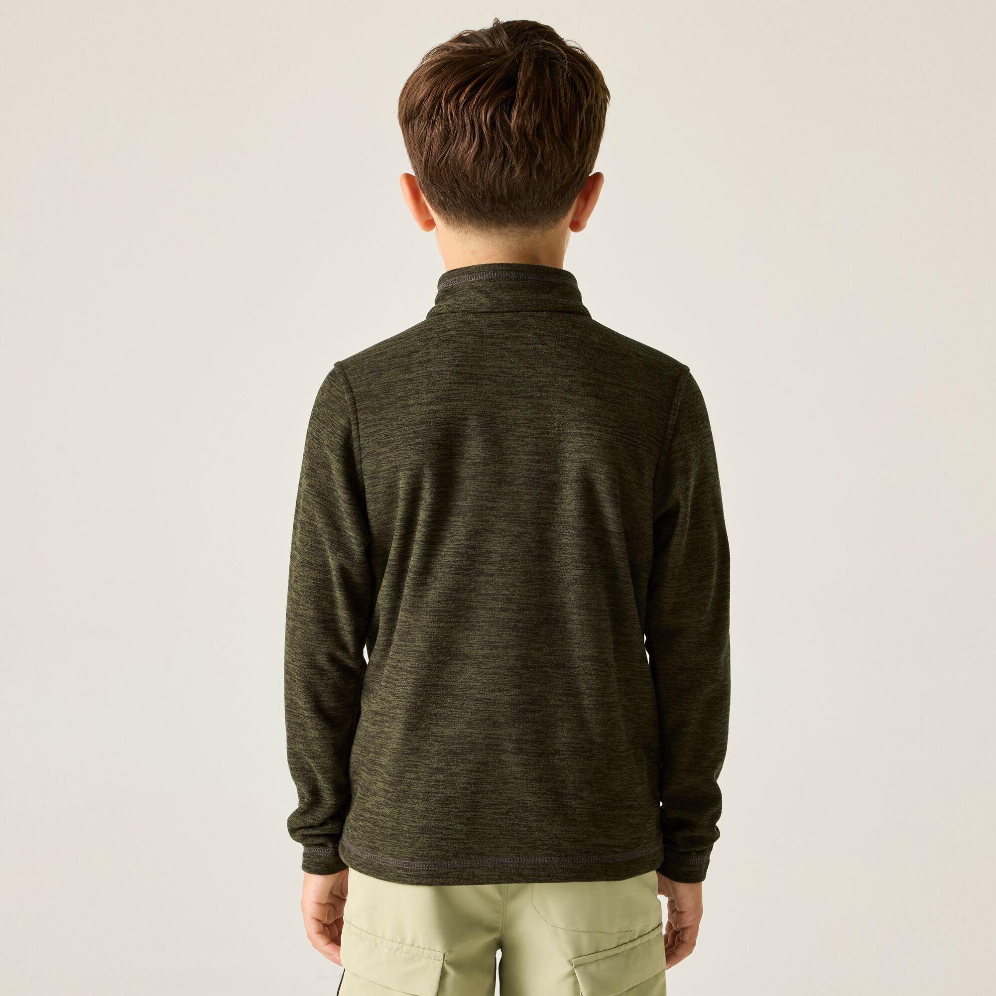 Dark Khaki - Regatta - Kids Hot Shot Marl Fleece - 2
