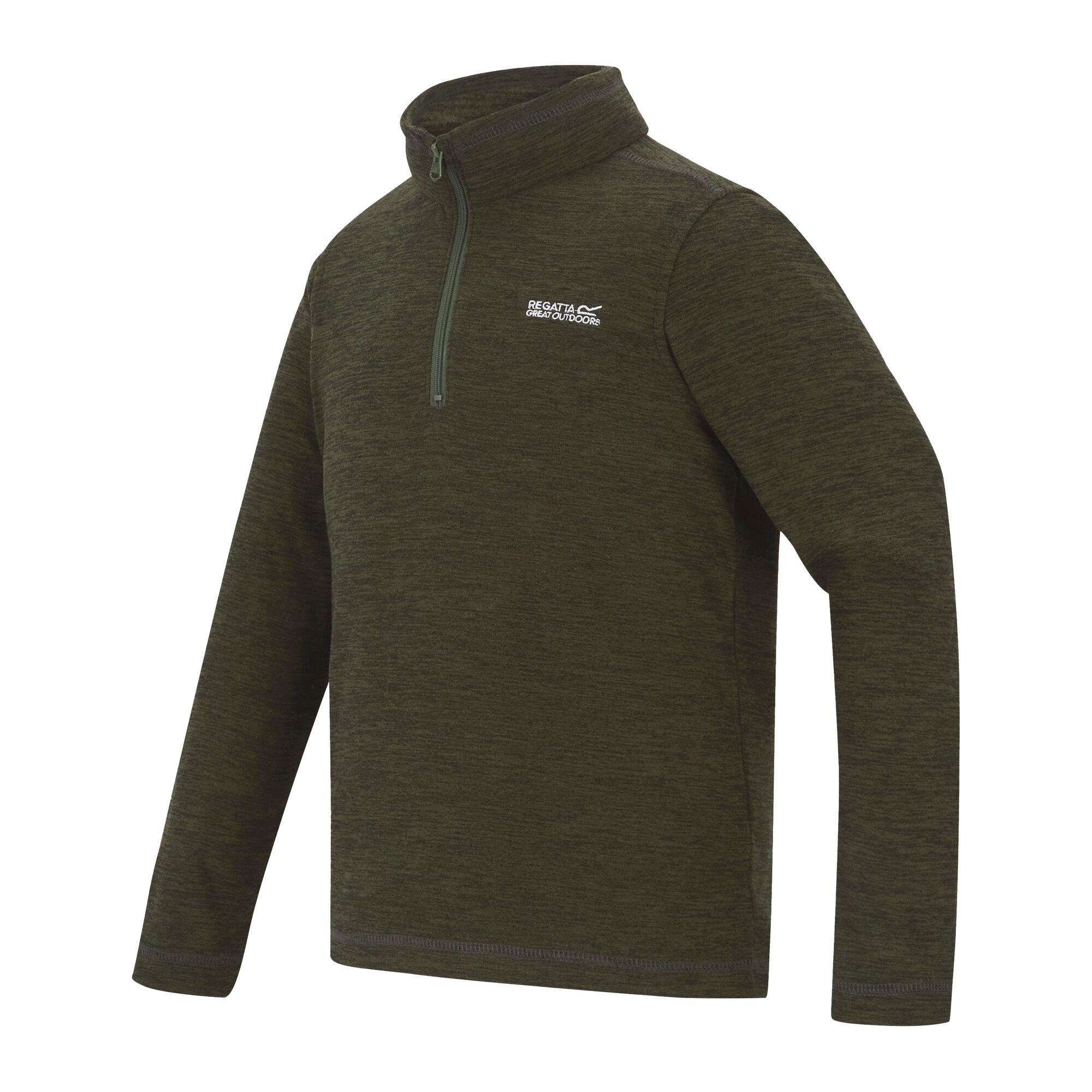 Dark Khaki - Regatta - Kids Hot Shot Marl Fleece - 7